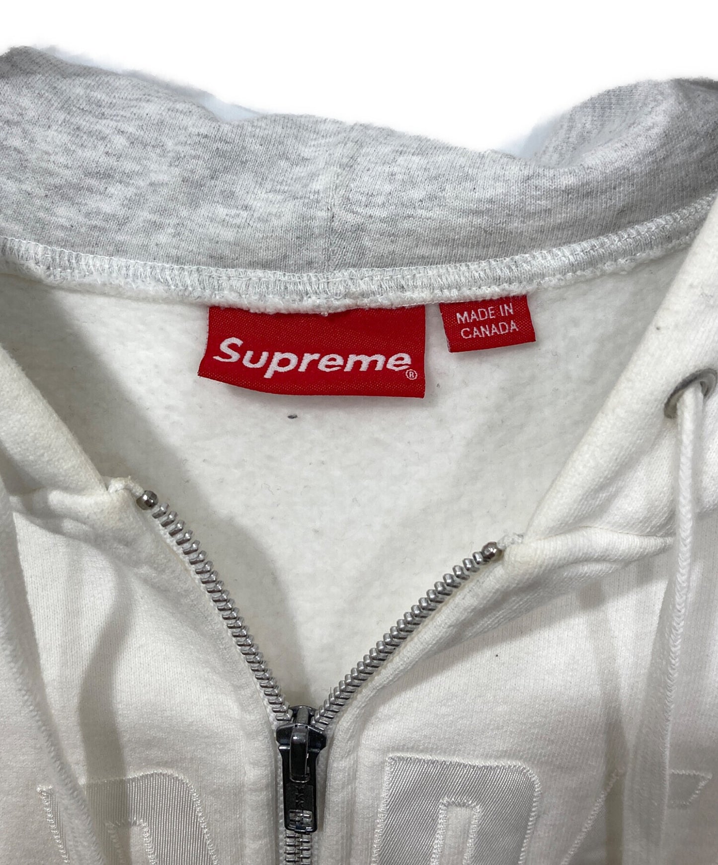 [Pre-owned] SUPREME Jet Sleeve Zip Up Hooded Sweatshirt