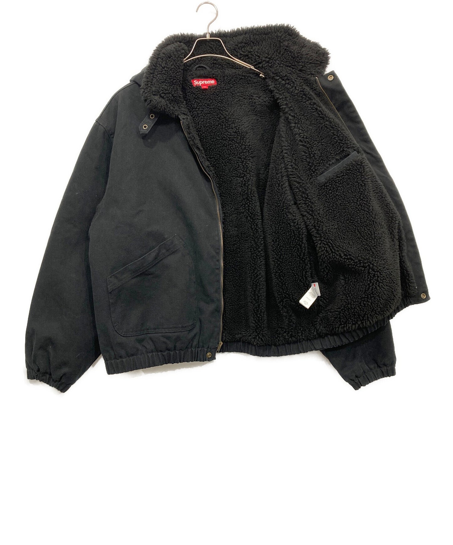 [Pre-owned] SUPREME faux shearling lined bomber jacket