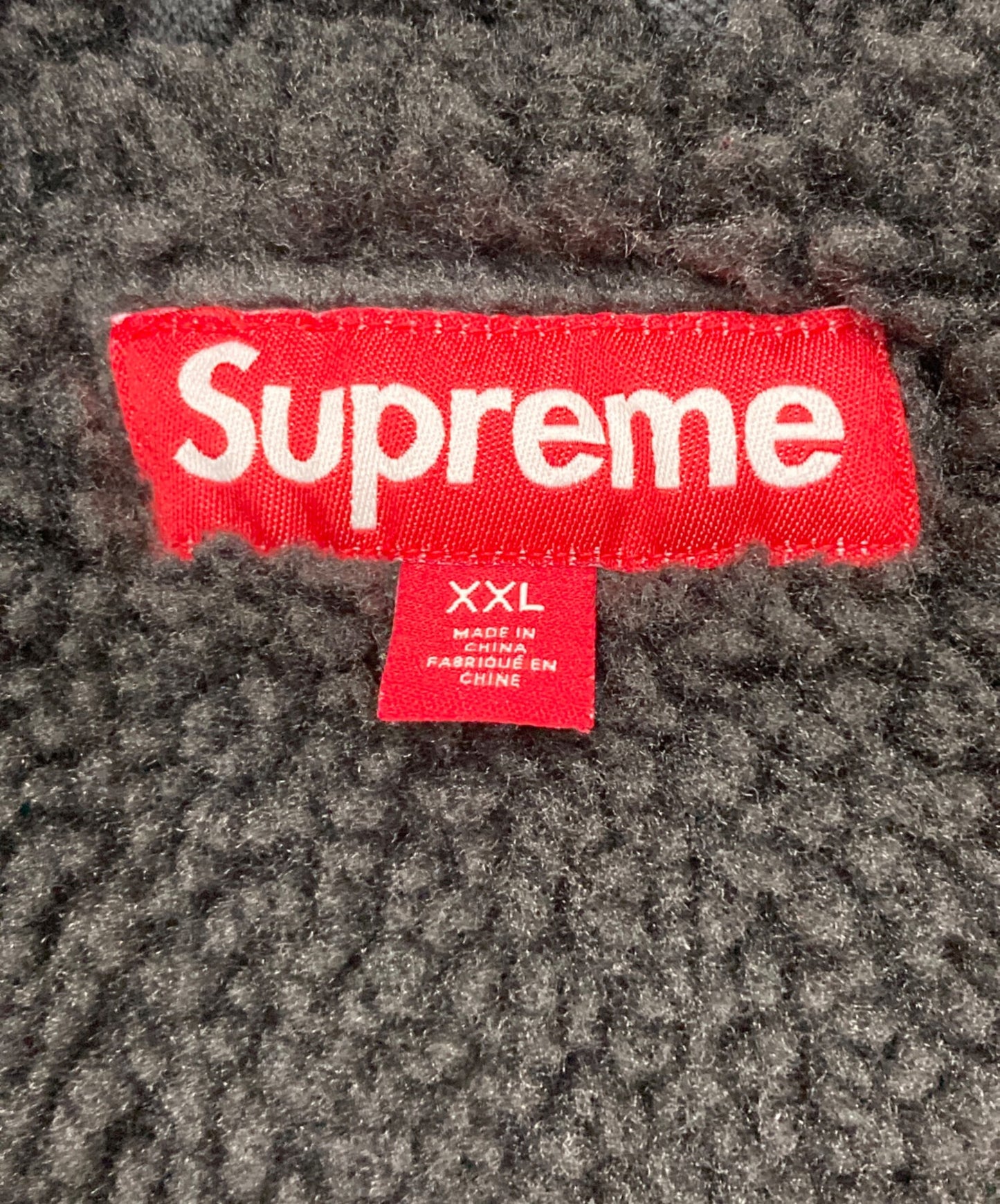 [Pre-owned] SUPREME faux shearling lined bomber jacket