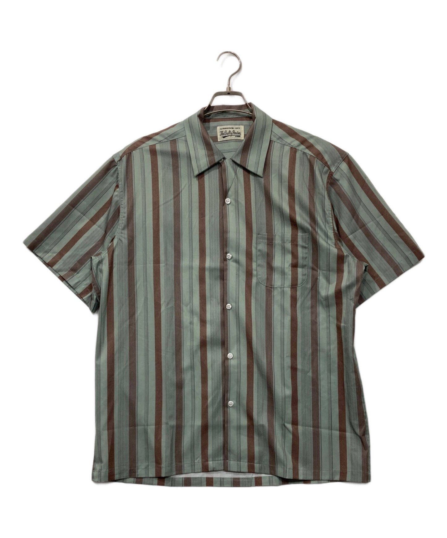 [Pre-owned] WACKO MARIA STRIPED OPEN COLLAR SHIRT(TYPE-2)