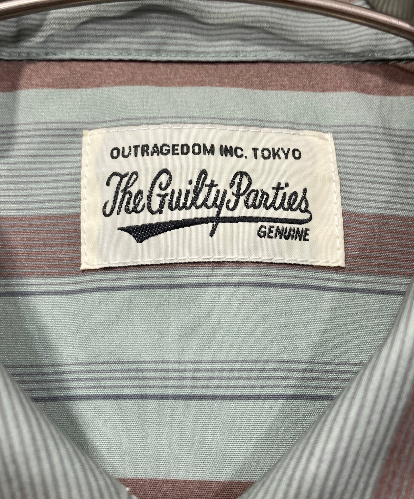 [Pre-owned] WACKO MARIA STRIPED OPEN COLLAR SHIRT(TYPE-2)