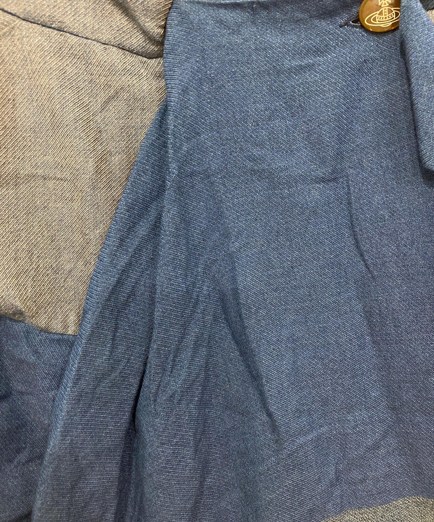 [Pre-owned] Vivienne Westwood RED LABEL Check shaped wrap skirt 356-01-25005