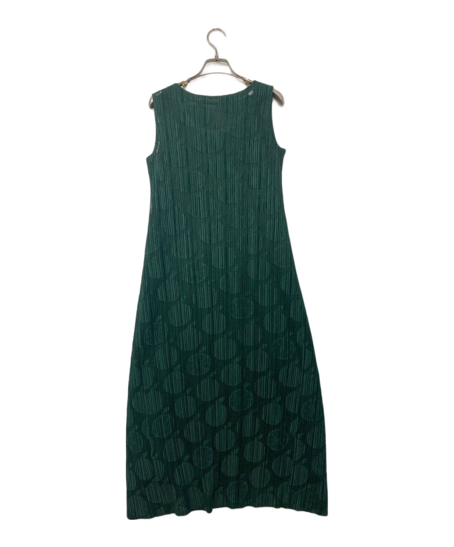 [Pre-owned] PLEATS PLEASE Fruit Pattern Lace Pleated Dress PP83-JH575