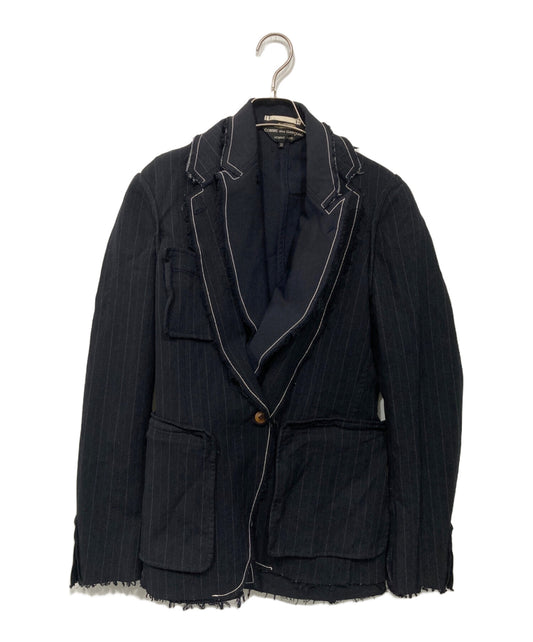 [Pre-owned] COMME des GARCONS HOMME PLUS Poly-crophillic striped layered jacket PS-J036 AD2016