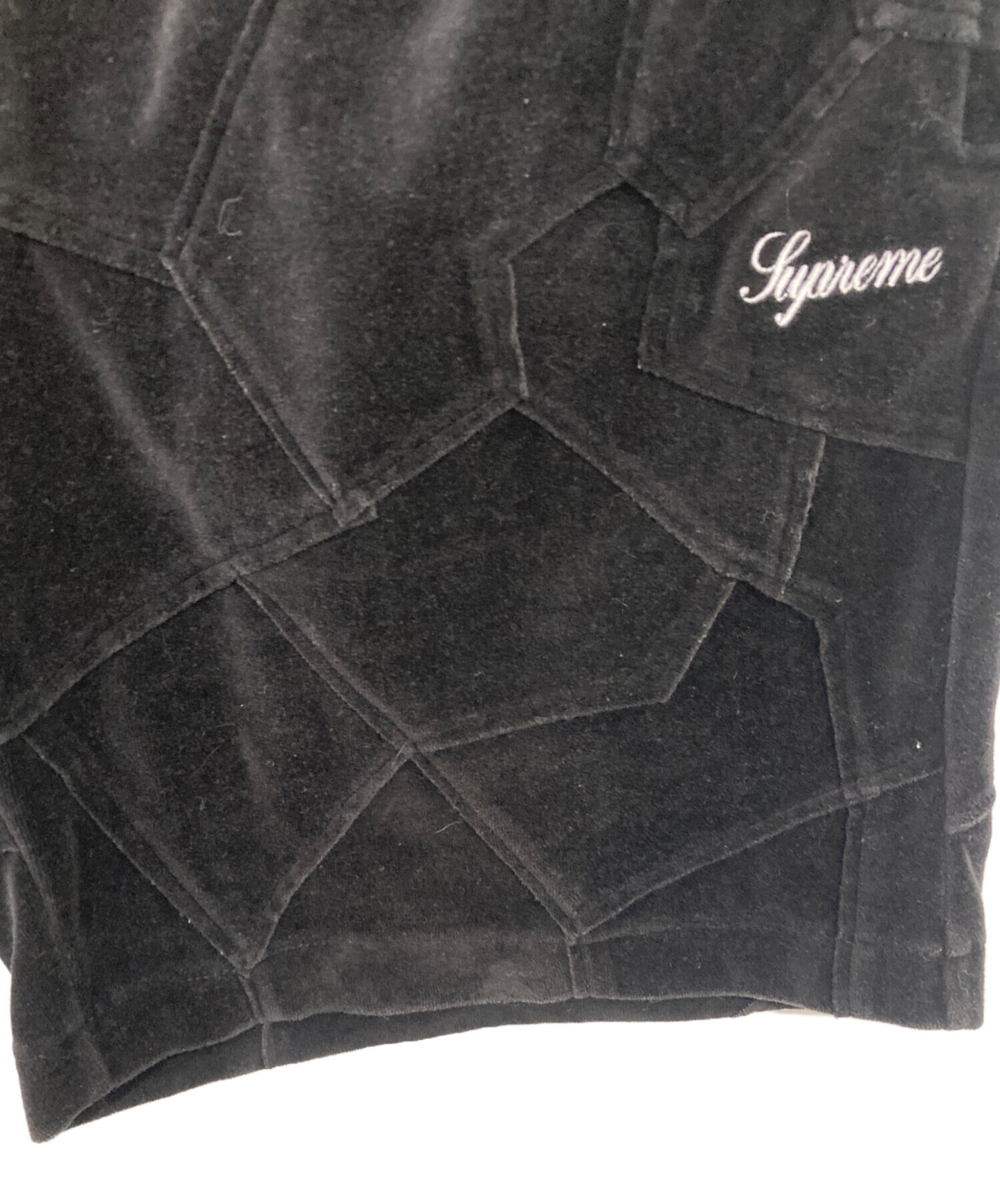 [Pre-owned] SUPREME Patchwork Velour Shorts