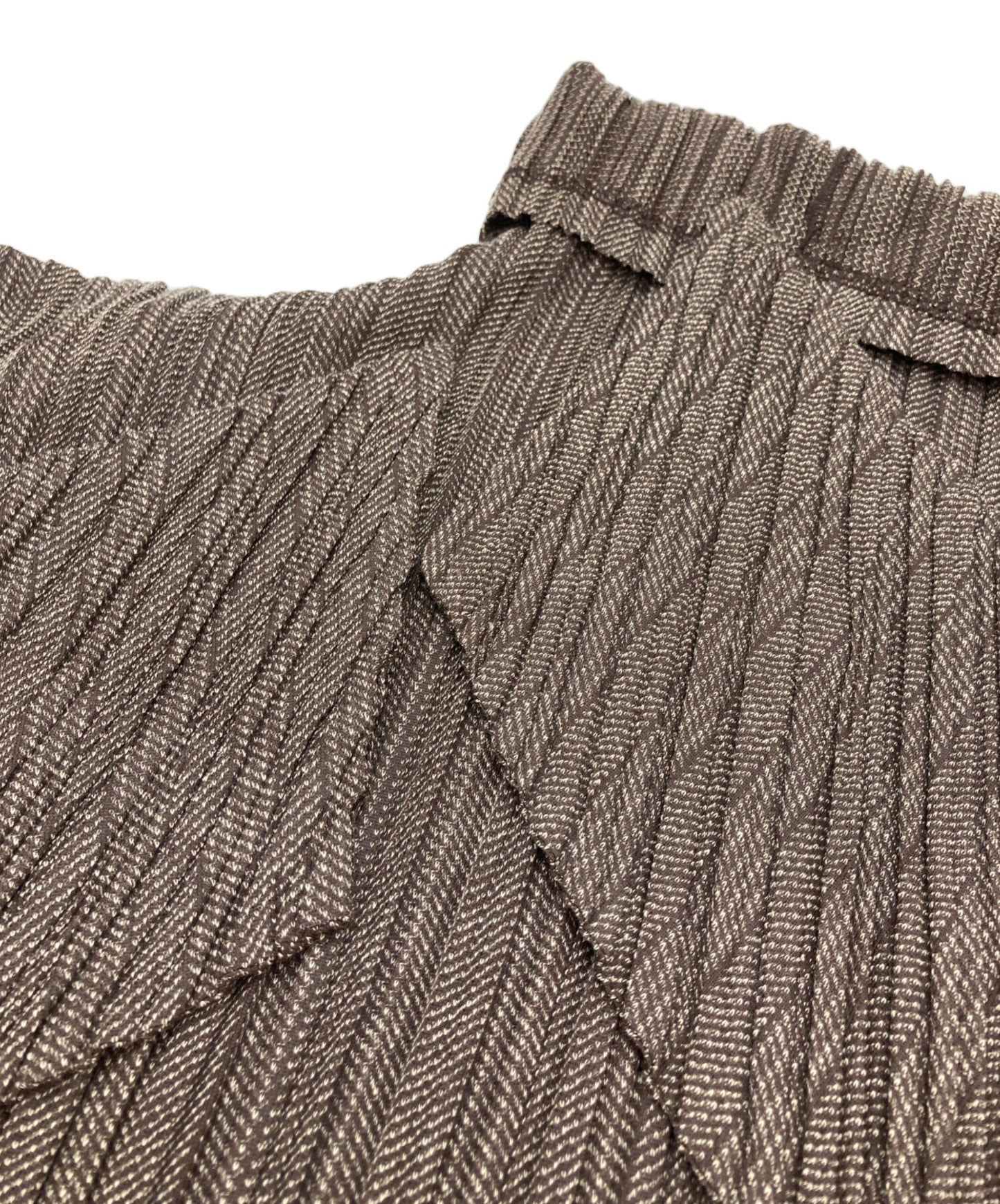 [Pre-owned] PLEATS PLEASE Micro Bird's Eye High Neck Dress