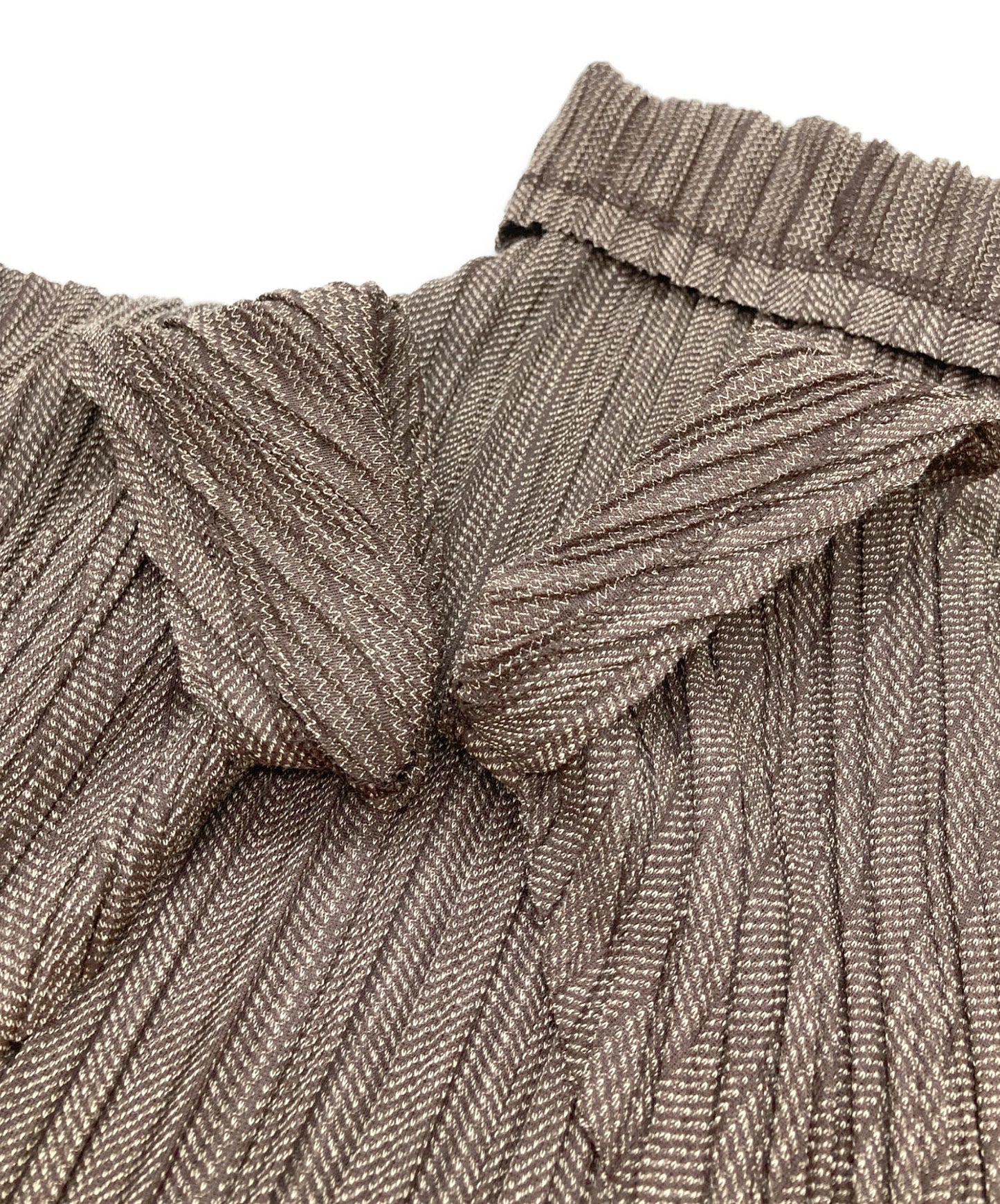 [Pre-owned] PLEATS PLEASE Micro Bird's Eye High Neck Dress