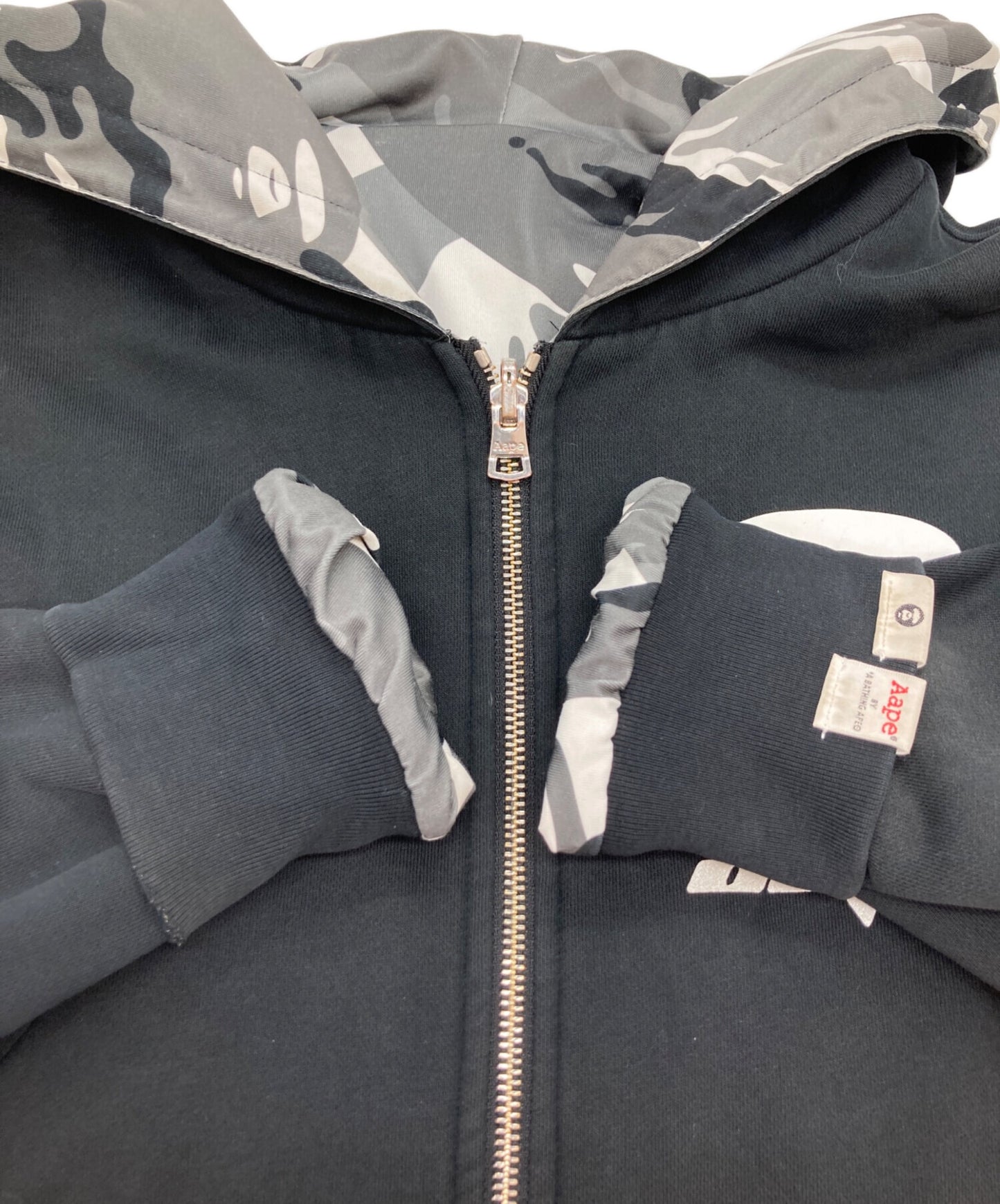 [Pre-owned] A BATHING APE Reversible Zip Hoodie AAPSWM3318XXB