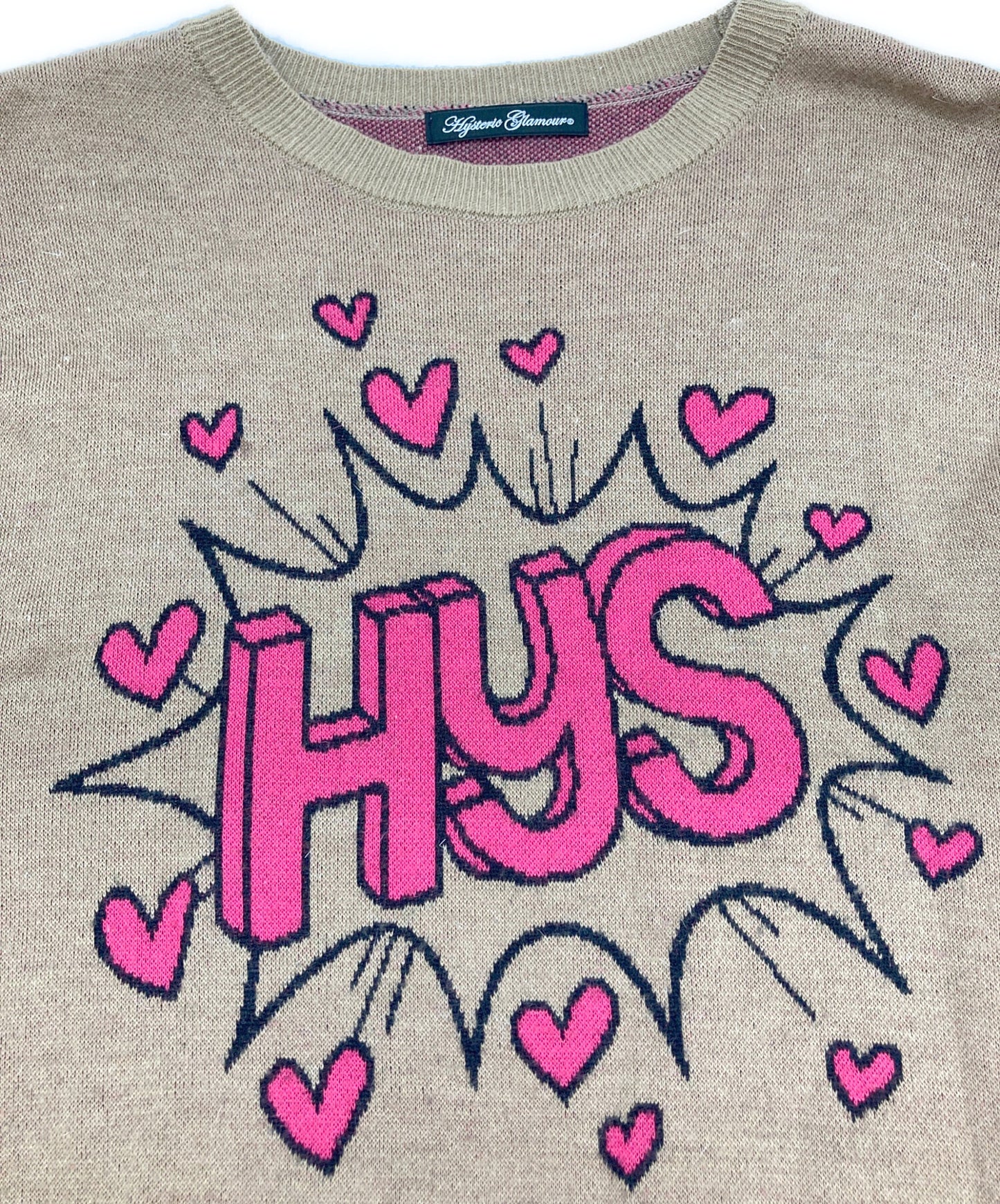 [Pre-owned] Hysteric Glamour Heart Design Knit 01203NS09