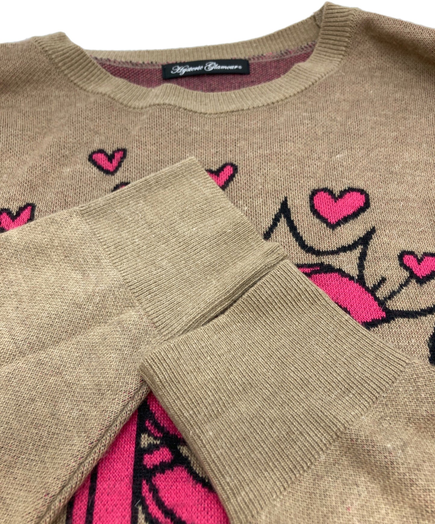 [Pre-owned] Hysteric Glamour Heart Design Knit 01203NS09