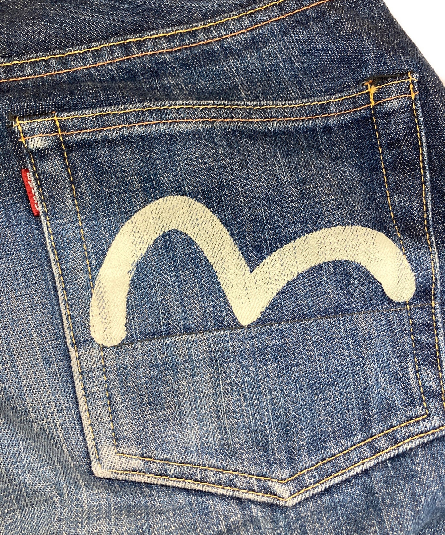 [Pre-owned] EVISU Seagull selvage denim pants