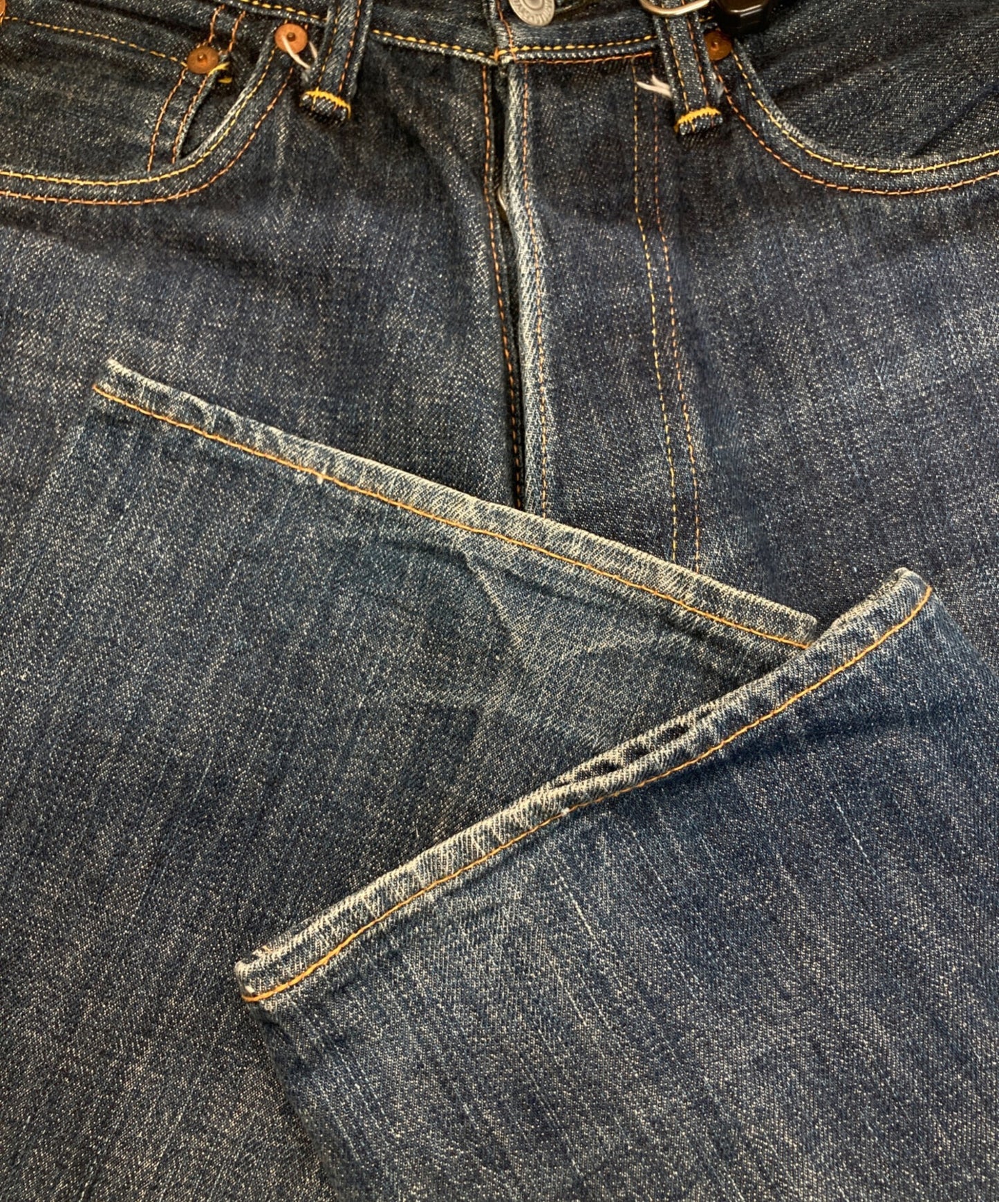 [Pre-owned] EVISU Seagull selvage denim pants