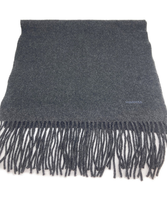 [Pre-owned] HERMES Cashmere Fringed Scarf