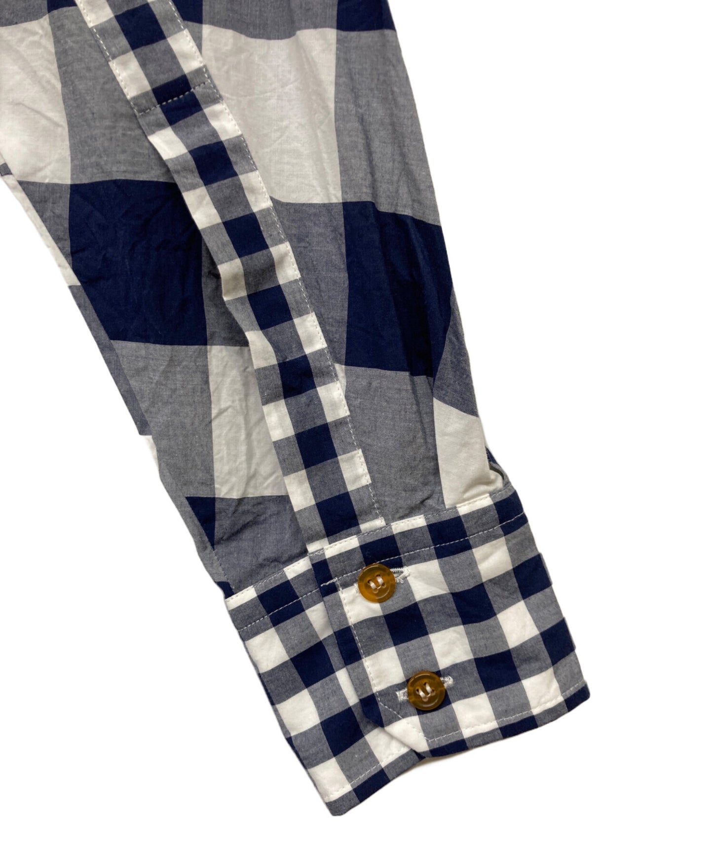 [Pre-owned] Vivienne Westwood man deformed long check shirt VW-WR-77369