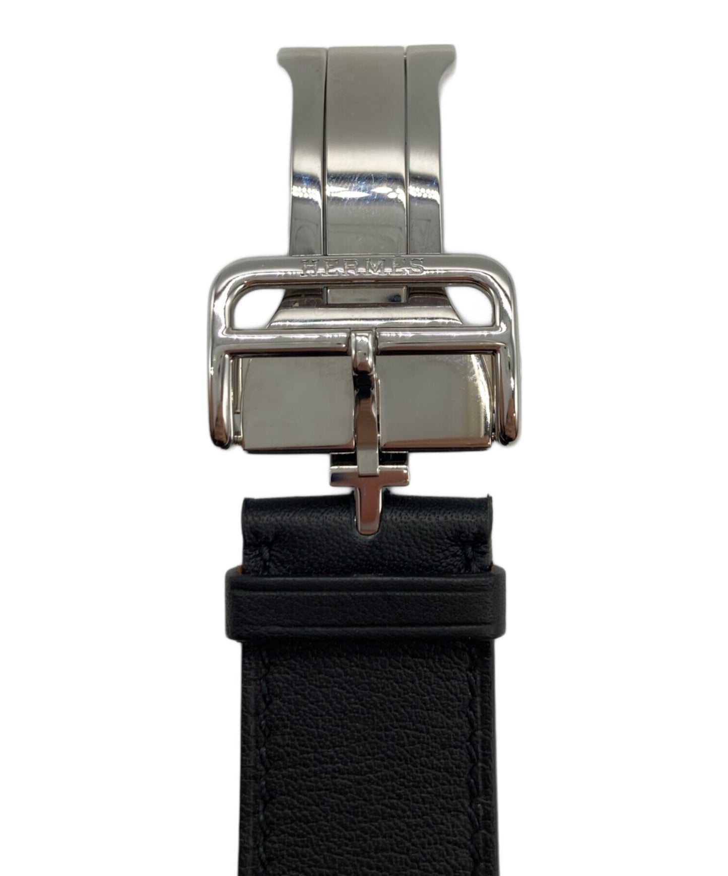 [Pre-owned] HERMES Simple Tour deployant buckle leather strap Apple watch belt