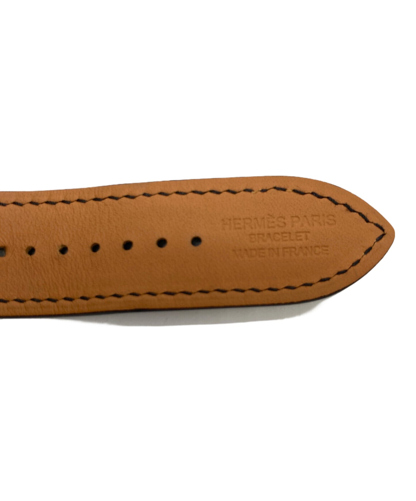 [Pre-owned] HERMES Simple Tour deployant buckle leather strap Apple watch belt