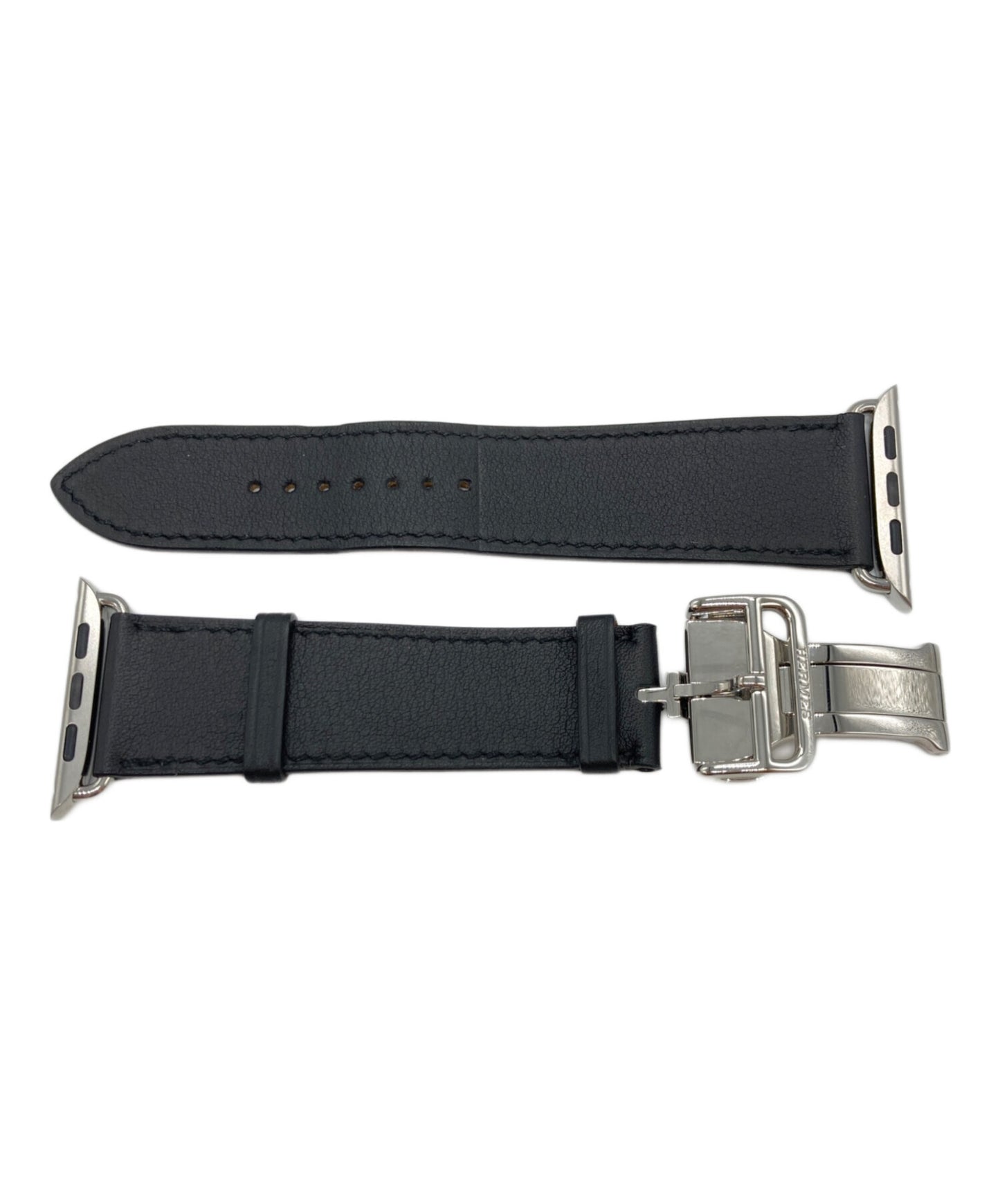 [Pre-owned] HERMES Simple Tour deployant buckle leather strap Apple watch belt