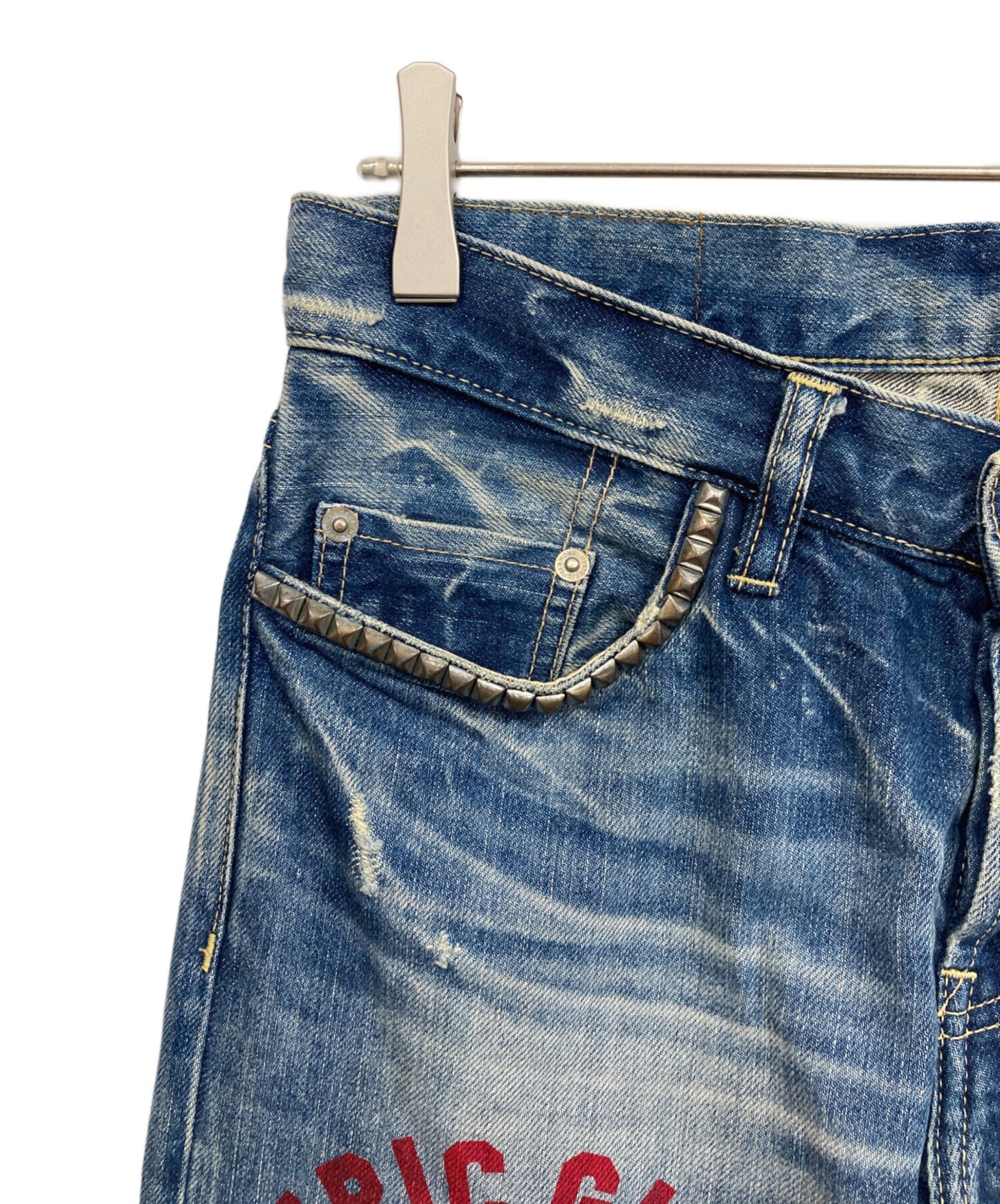 [Pre-owned] Hysteric Glamour Studded denim pants 0241AP19