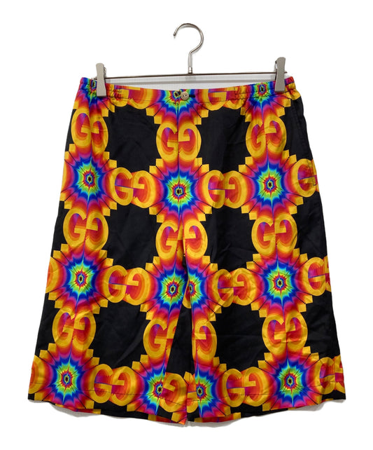 [Pre-owned] GUCCI Kaleidoscope Silk GG Shorts 672698 ZAH3W