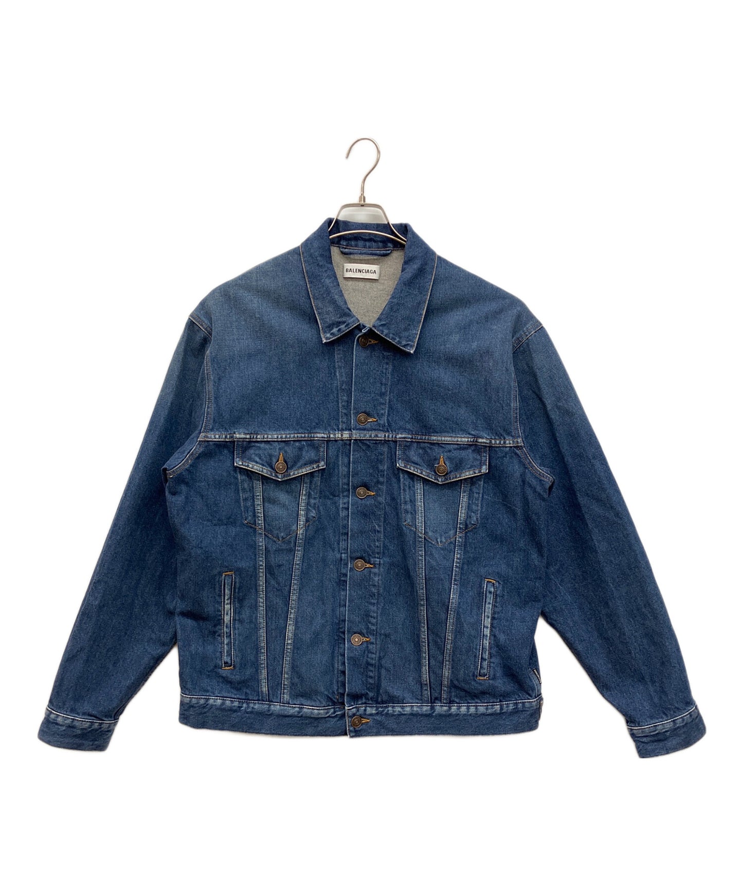 [Pre-owned] BALENCIAGA YOU ARE THE WORLD DENIM JACKET Denim Jacket 556729 TXE08
