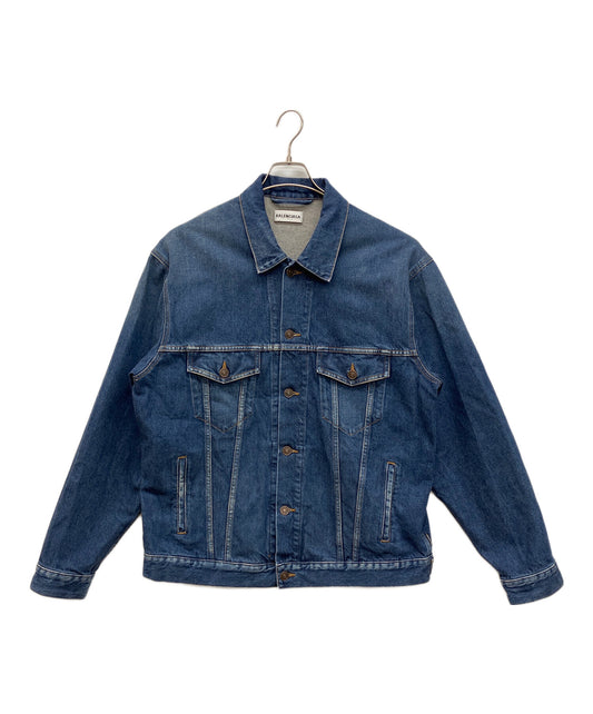 [Pre-owned] BALENCIAGA YOU ARE THE WORLD DENIM JACKET Denim Jacket 556729 TXE08