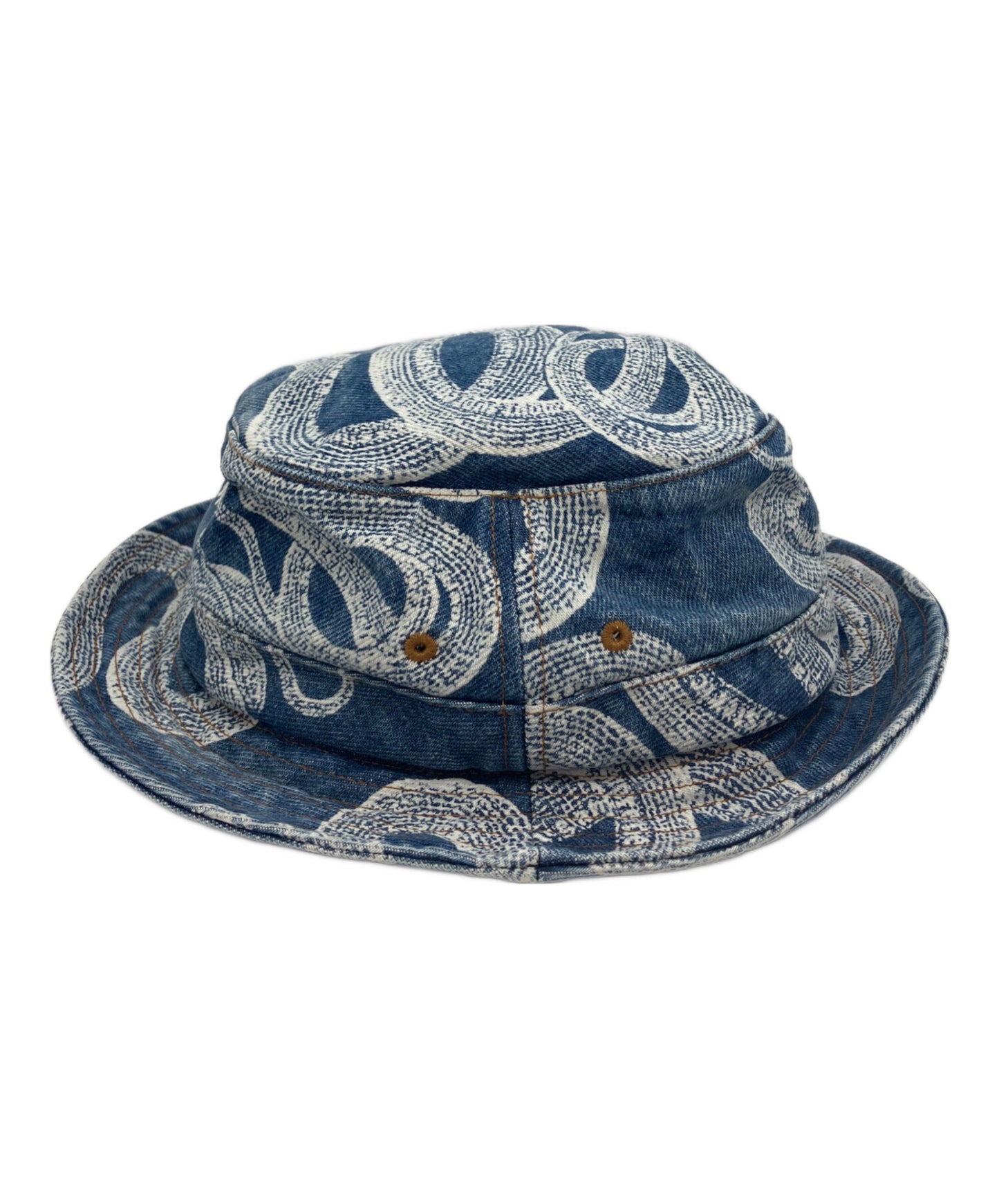 [Pre-owned] SUPREME Snake Denim Crusher "Blue" Snake Denim Crusher Blue Bucket Hat
