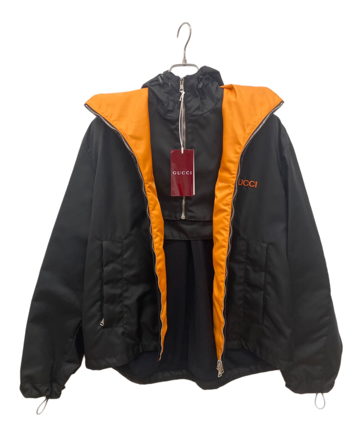 [Pre-owned] GUCCI Nylon twill jacket with patches 804964