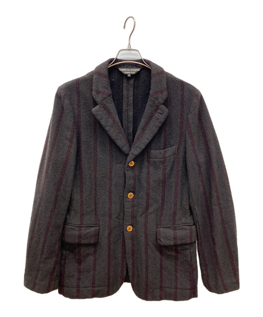 [Pre-owned] COMME des GARCONS HOMME PLUS 02AW Wool Shrink Stripe 3B Jacket PG-J099