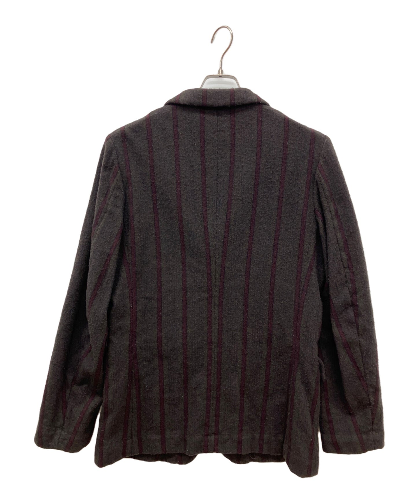 [Pre-owned] COMME des GARCONS HOMME PLUS 02AW Wool Shrink Stripe 3B Jacket PG-J099