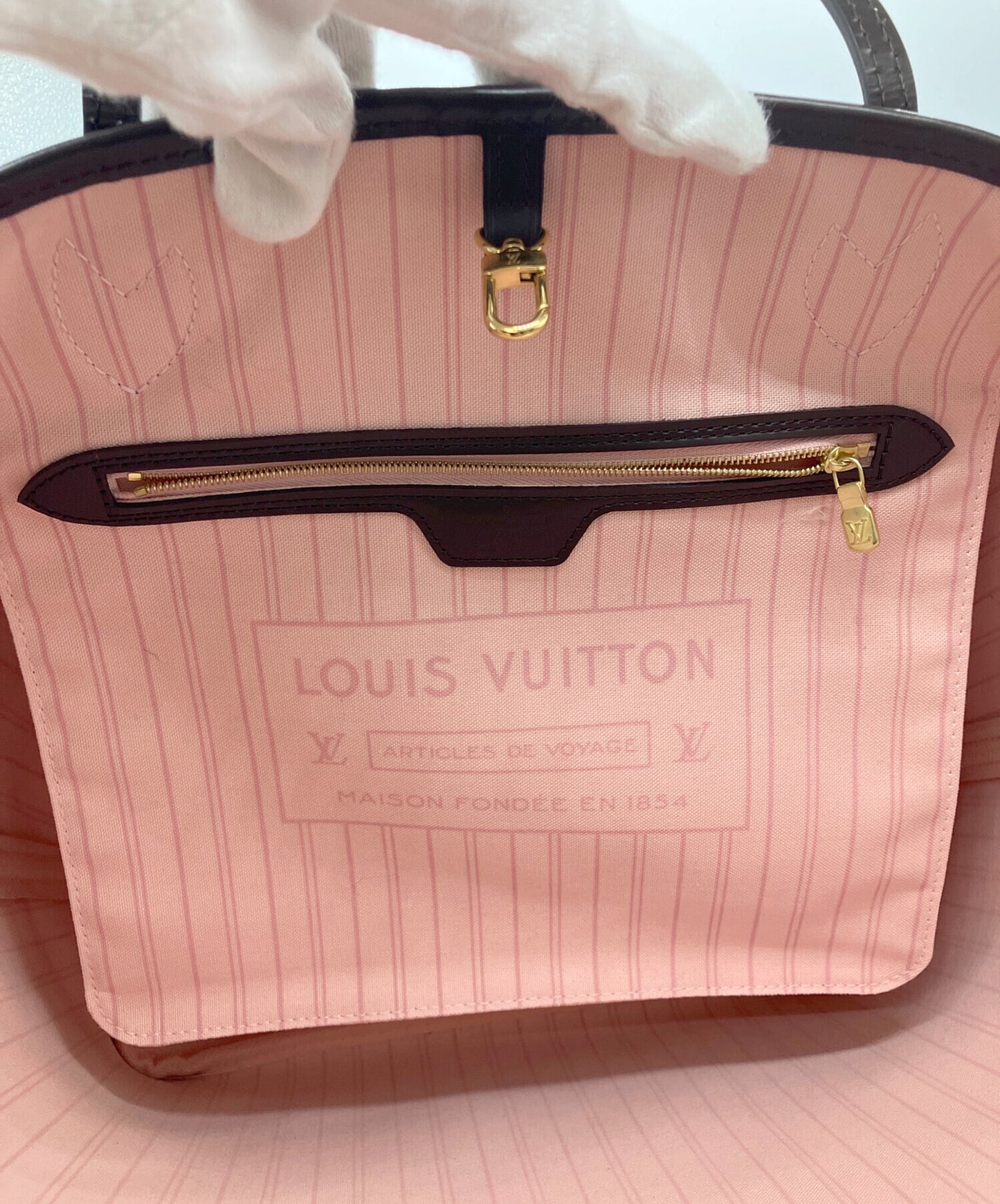 [Pre-owned] LOUIS VUITTON Neverfull MM Damier Ebène tote bag N40598