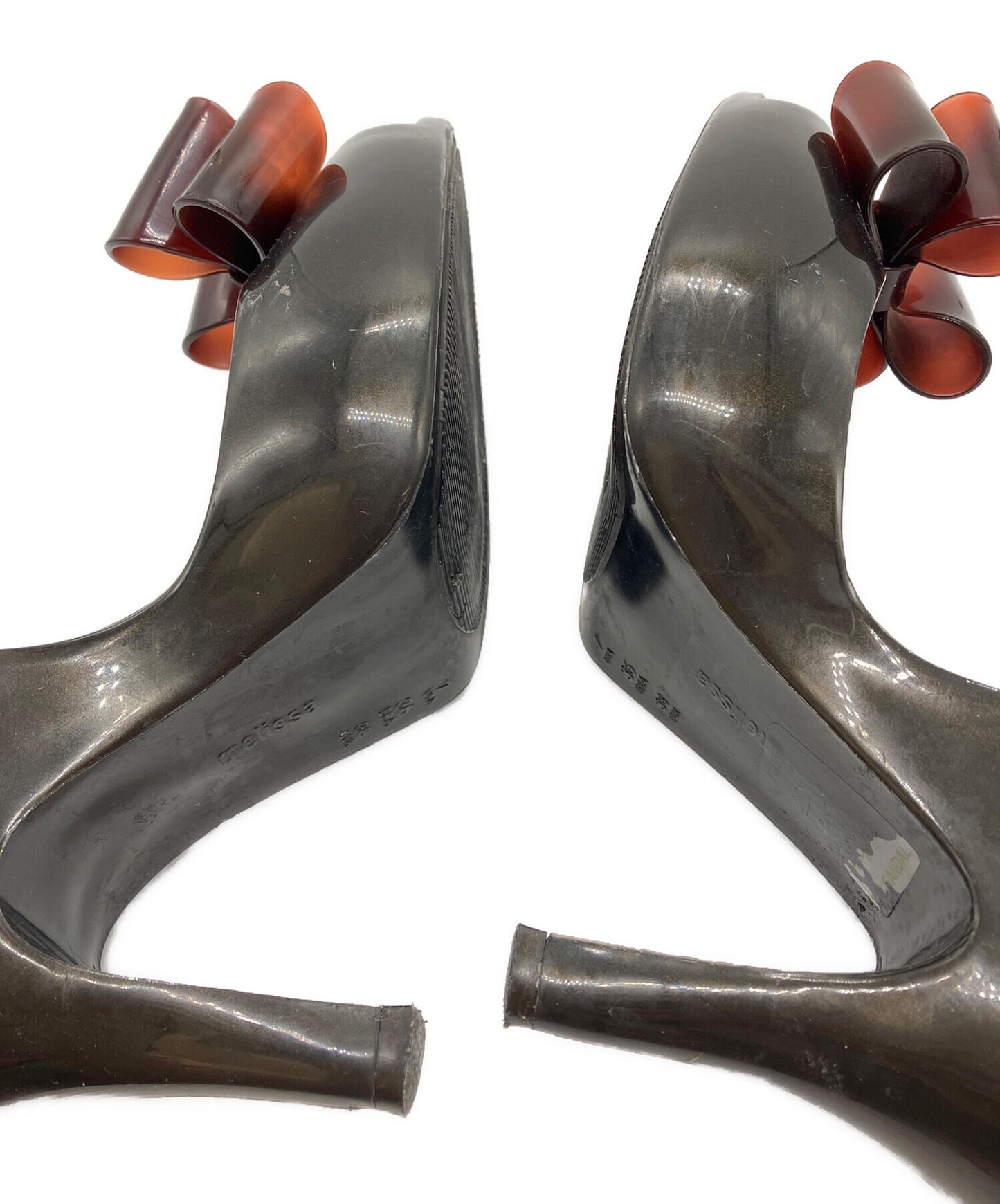 [Pre-owned] Vivienne Westwood ANGLOMANIA Bikkuribon Open-Toe Rubber Pumps / Open-Toe Rubber Pumps / Pumps