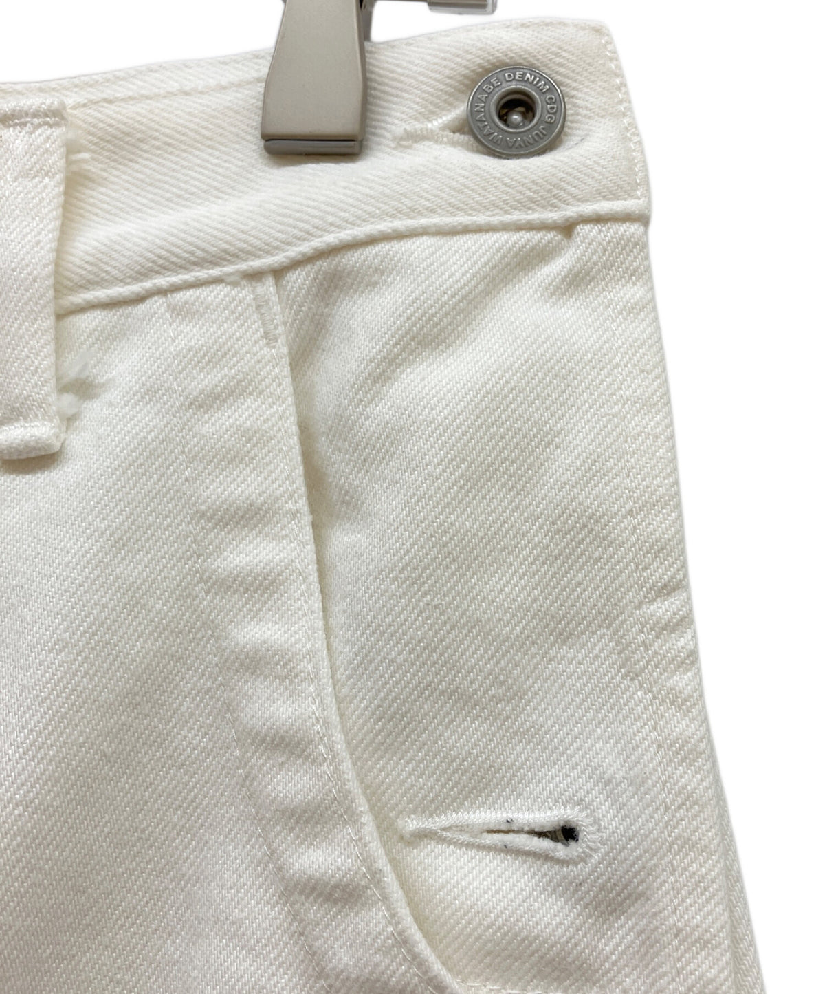 [Pre-owned] JUNYA WATANABE COMME des GARCONS Roll-Up Denim Pants / Denim Pants / White Denim XF-P017