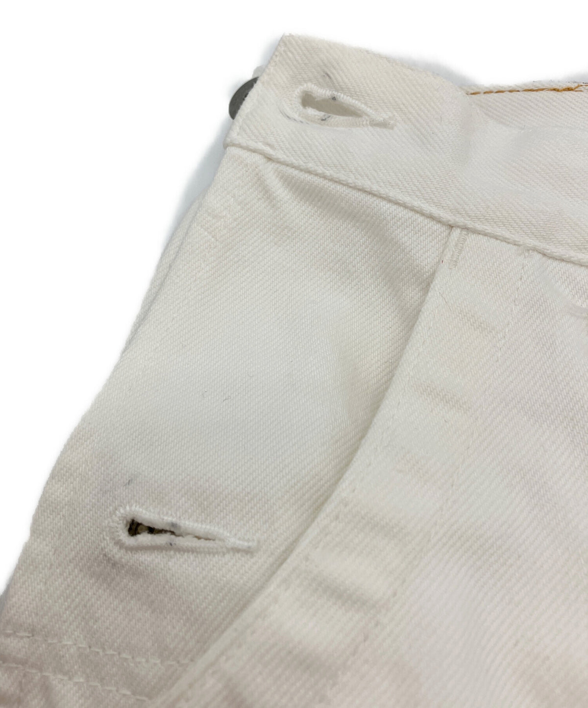 [Pre-owned] JUNYA WATANABE COMME des GARCONS Roll-Up Denim Pants / Denim Pants / White Denim XF-P017