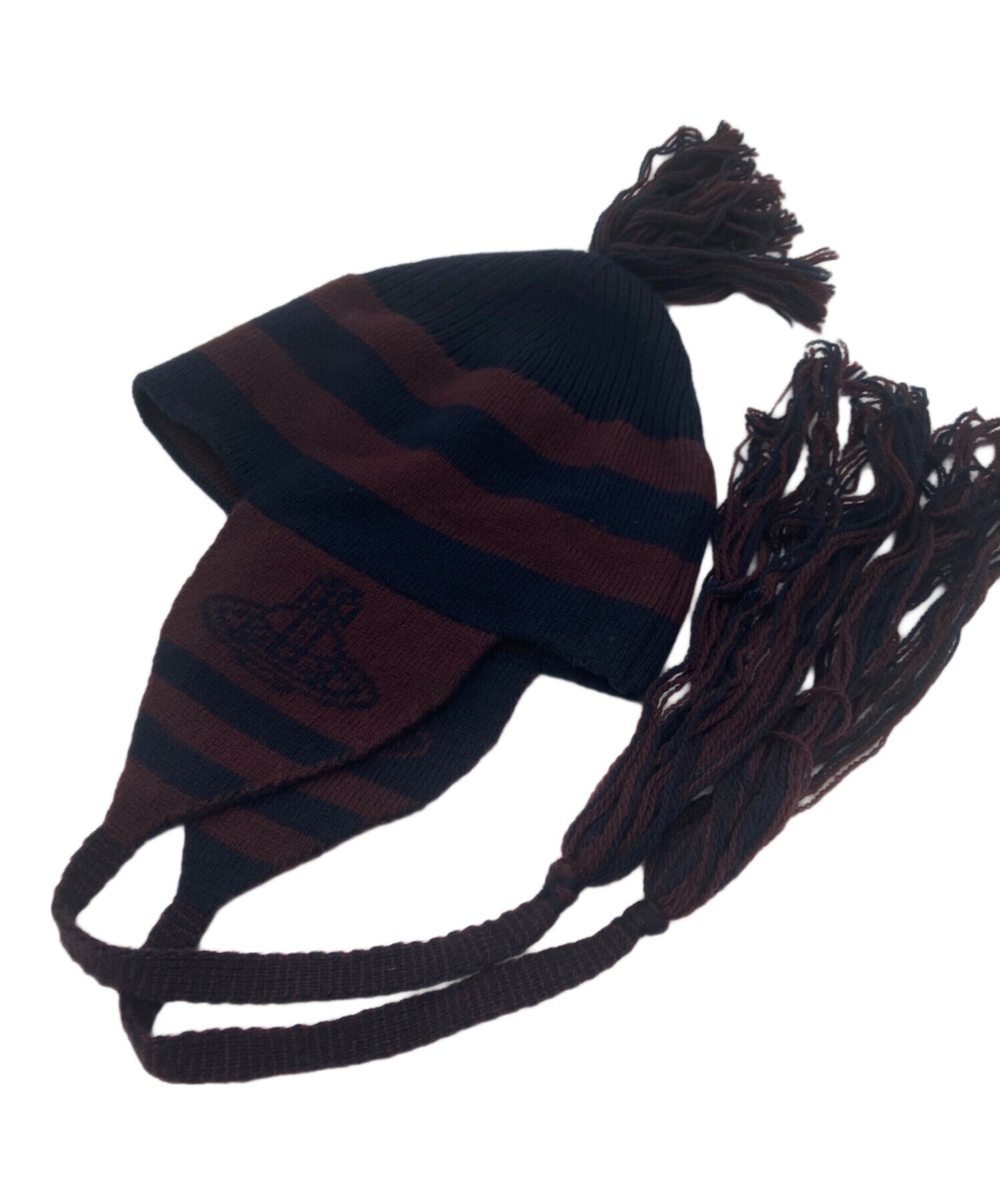 [Pre-owned] Vivienne Westwood Striped wool knit hat