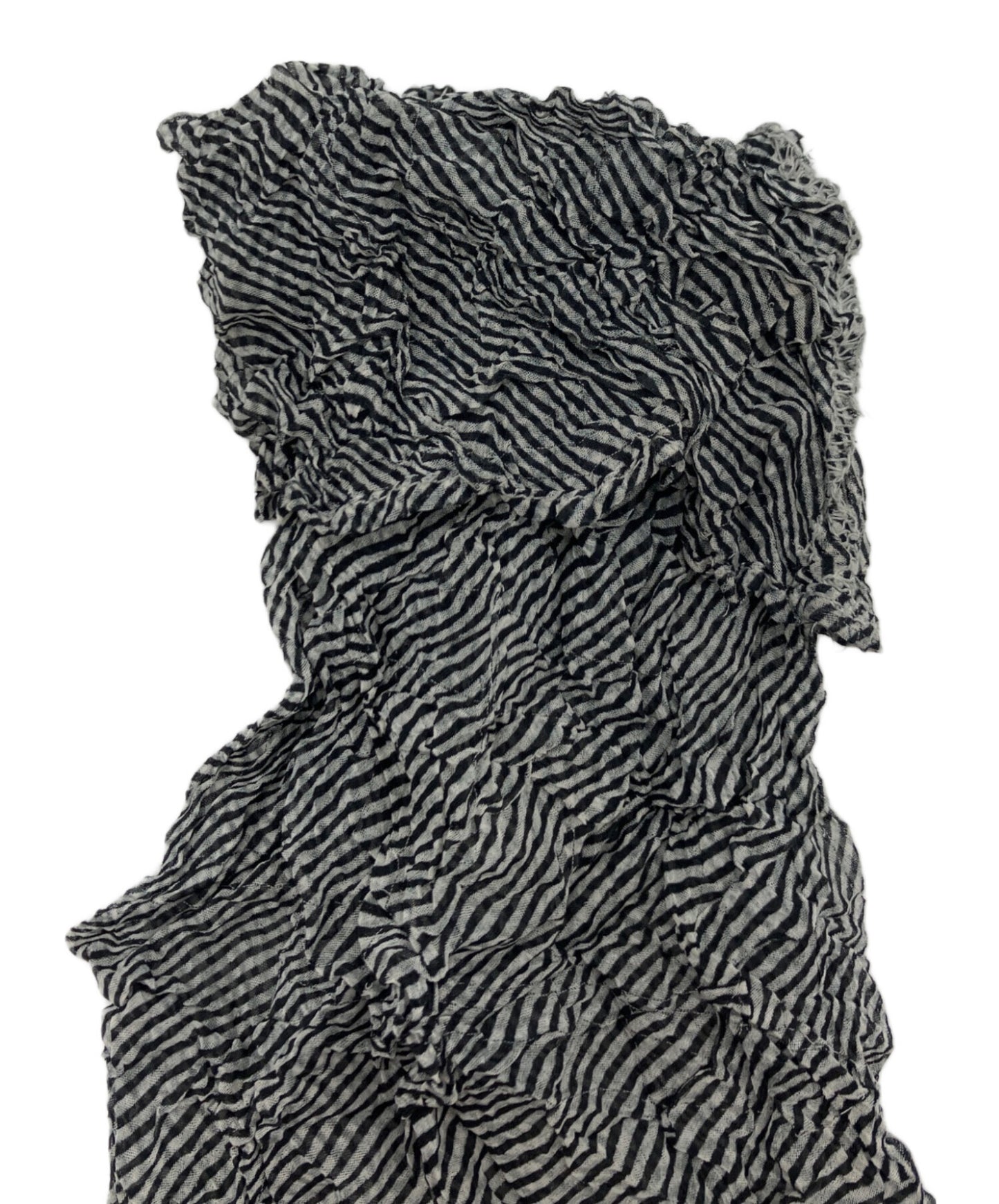 [Pre-owned] ISSEY MIYAKE PERMANENTE Pleated High-Neck T-Shirt PE83-FJ836