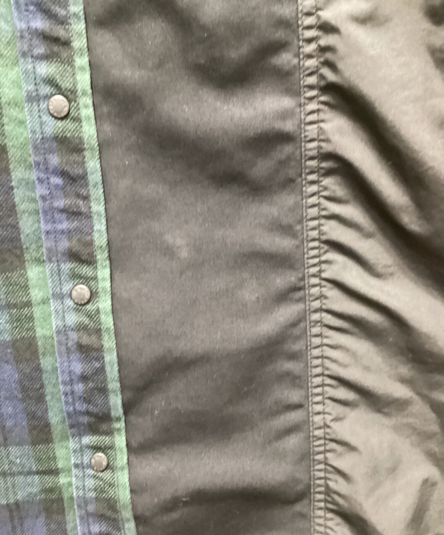 [Pre-owned] THE NORTHFACE PURPLELABEL Plaid Patchwork Shirt/Patchwork Shirt NT3101N