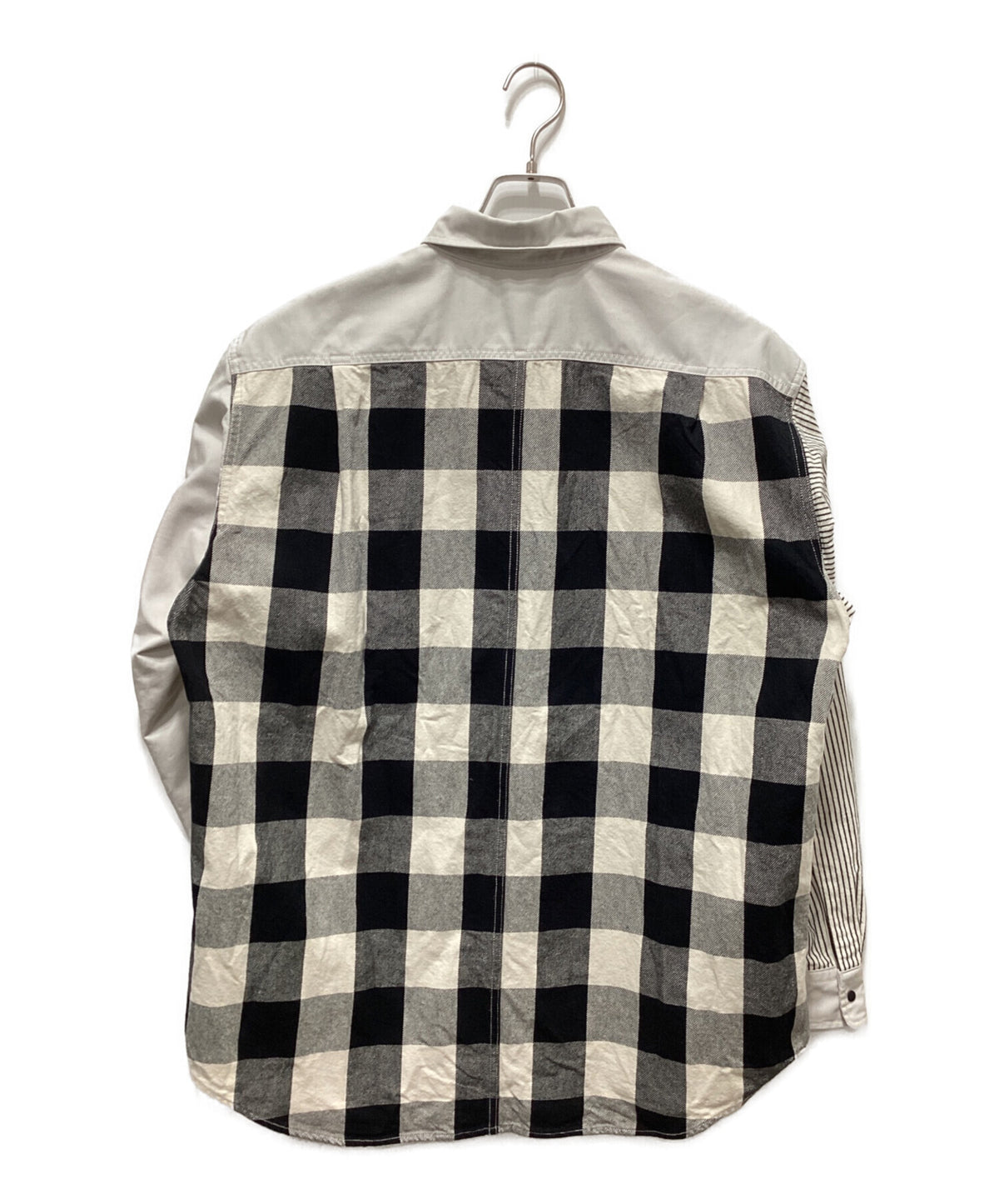 [Pre-owned] THE NORTHFACE PURPLELABEL Plaid Patchwork Shirt/Patchwork Shirt