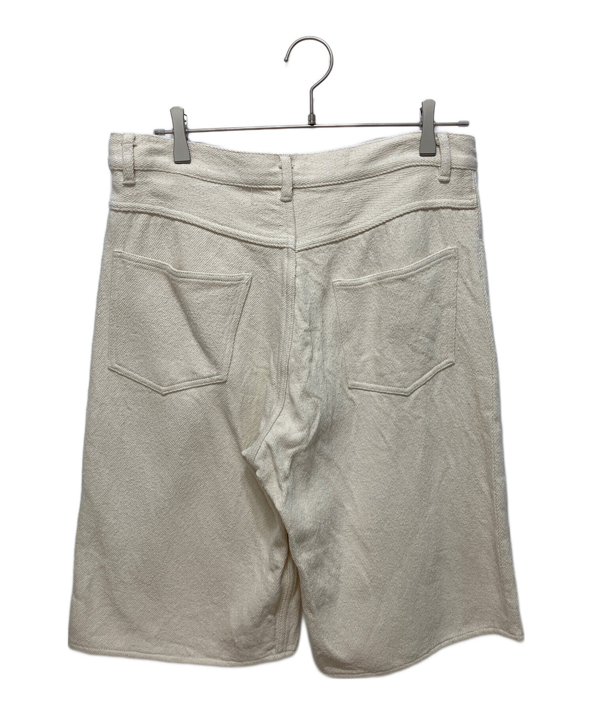 [Pre-owned] AURALEE SILK NEP DENIM 5-POCKET WIDE SHORTS A26SP02SD