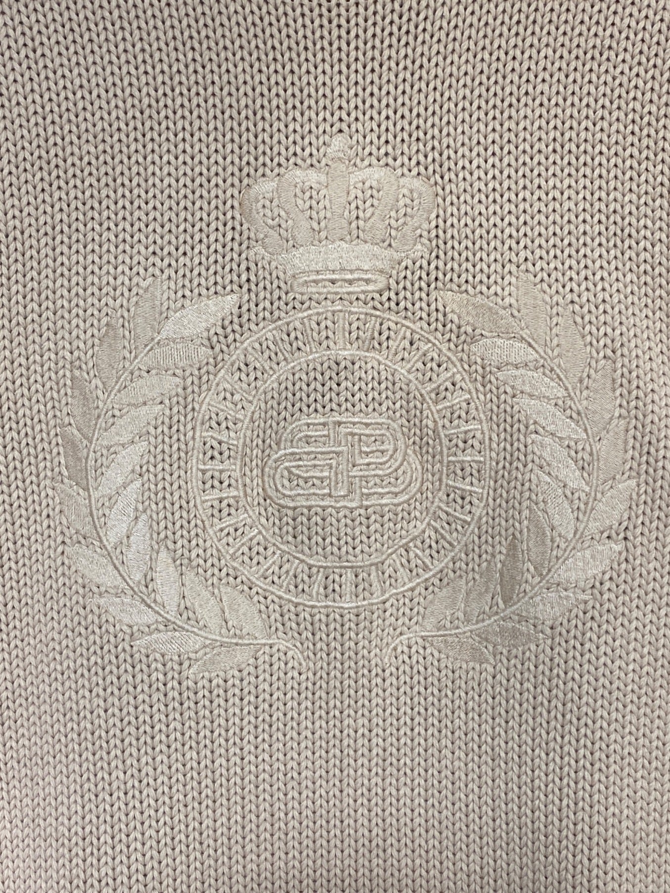 [Pre-owned] BALENCIAGA BB Logo Embroidery Oversized Knit 664369 T3211