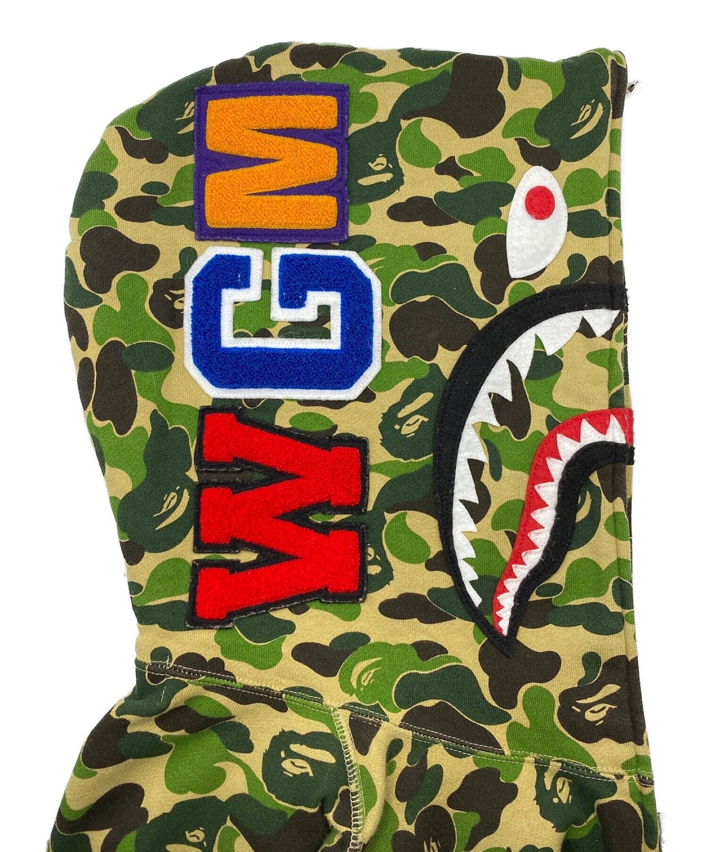 [Pre-owned] A BATHING APE Camo Shark Full Zip Hoodie 001ZPI201002M