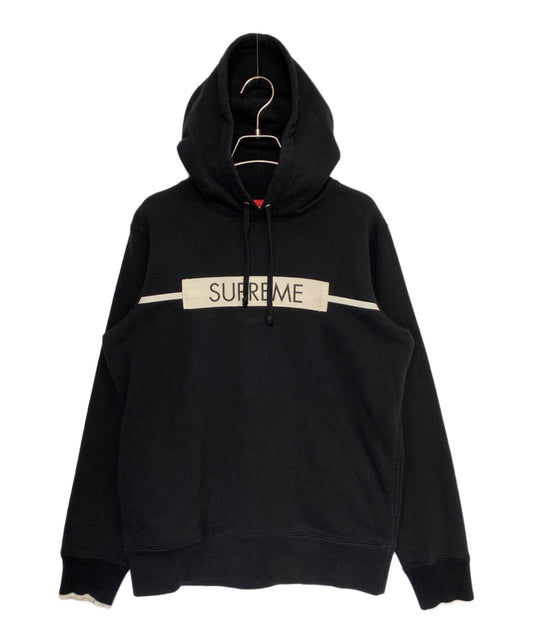 [Pre-owned] SUPREME Chest Twill Tape Hooded Sweatshirt