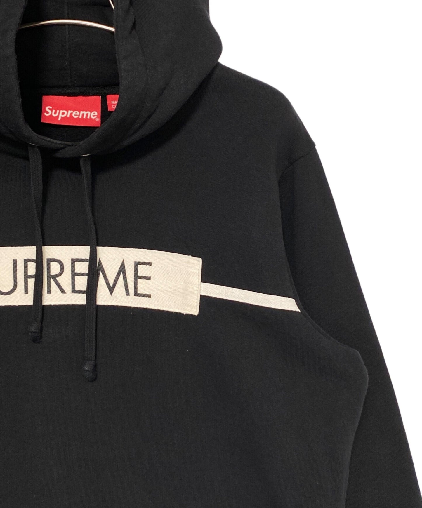 [Pre-owned] SUPREME Chest Twill Tape Hooded Sweatshirt