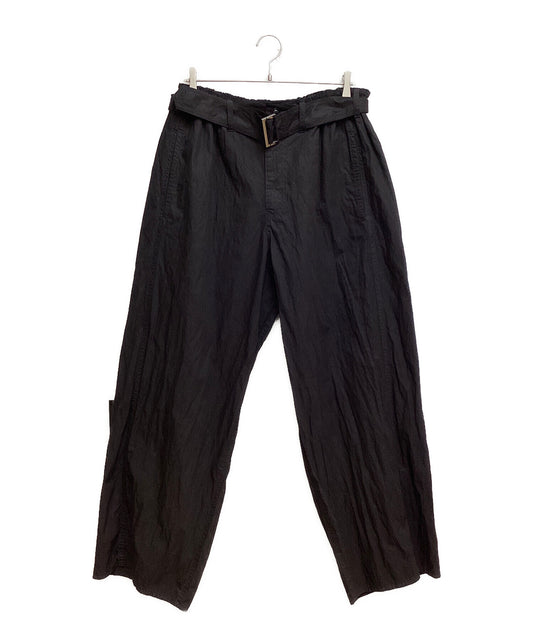 [Pre-owned] GROUND Y NY/C CROSS EXTRA WIDE FRONT SEAM PANTS GS-P06-004-3