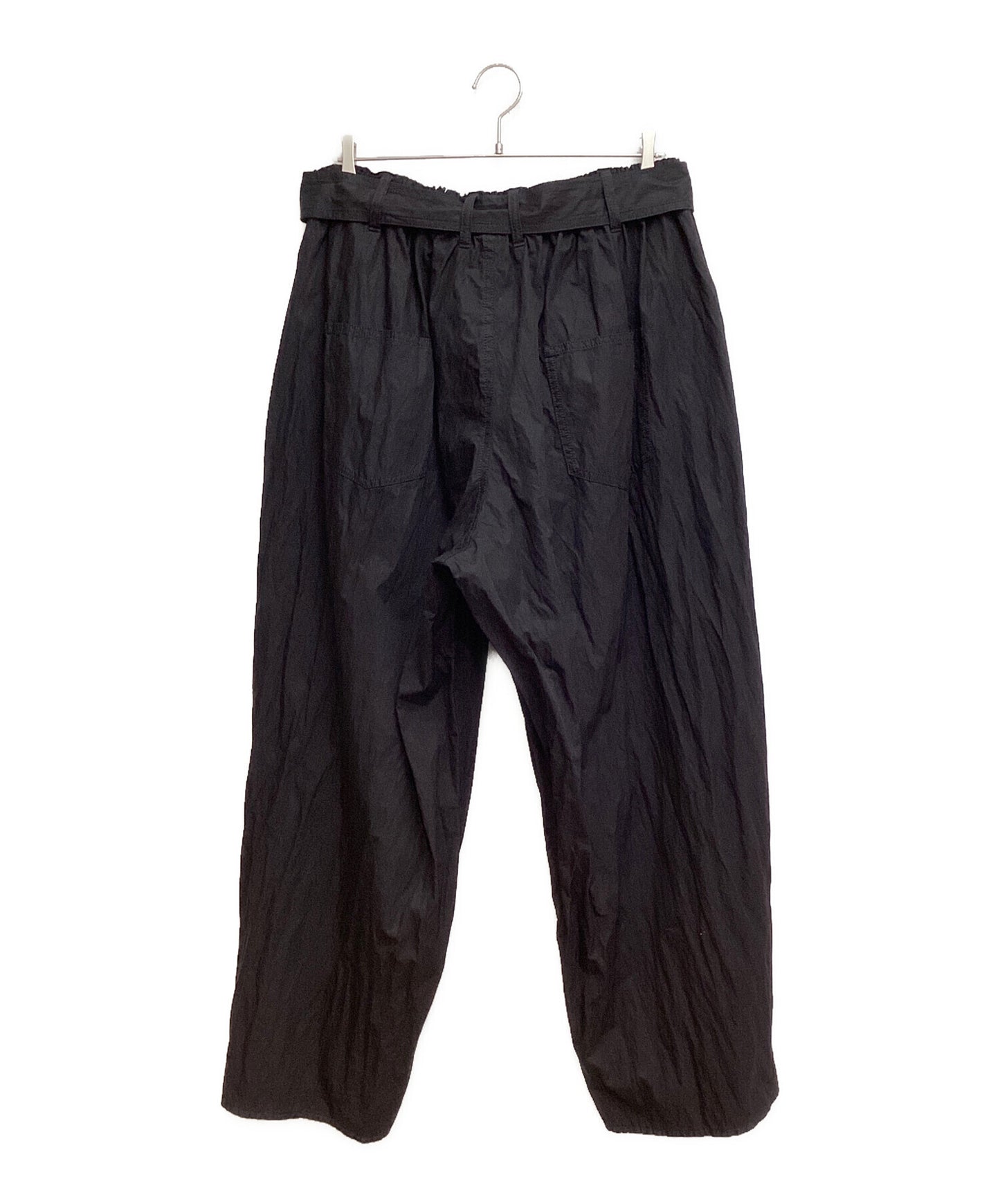 [Pre-owned] GROUND Y NY/C CROSS EXTRA WIDE FRONT SEAM PANTS GS-P06-004-3