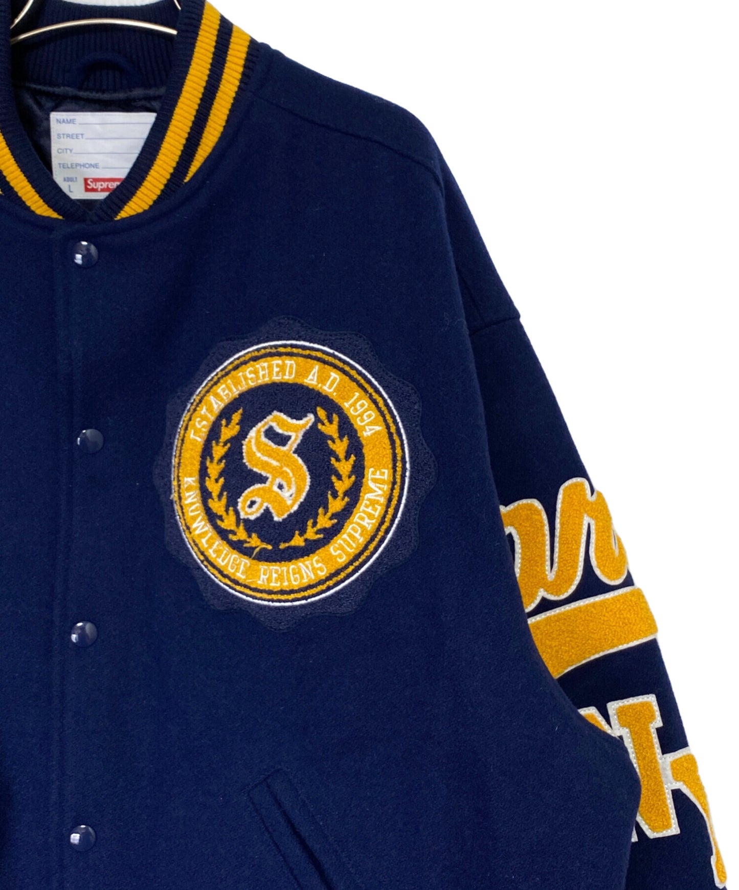 [Pre-owned] SUPREME Veritas Varsity Jacket