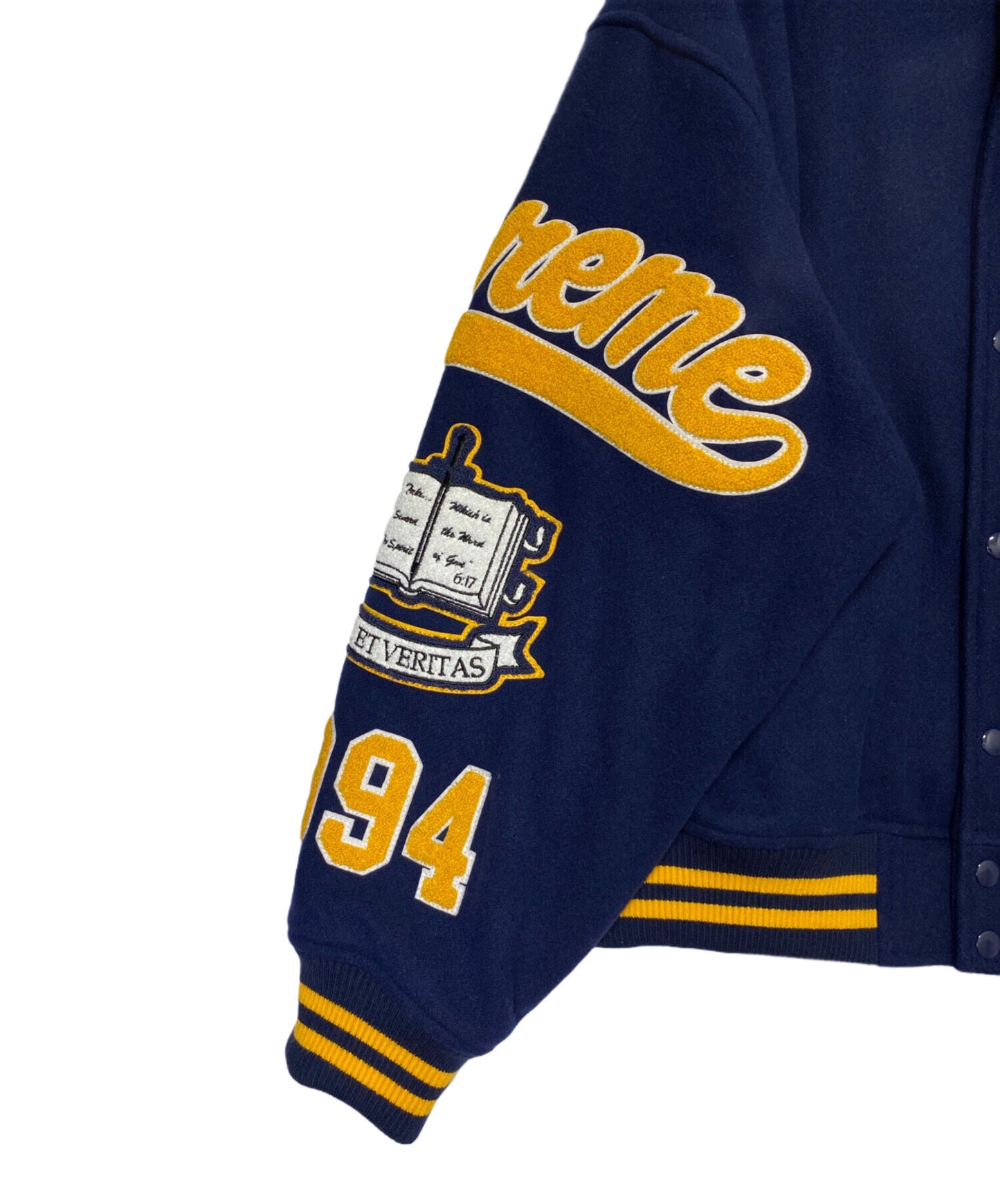 [Pre-owned] SUPREME Veritas Varsity Jacket