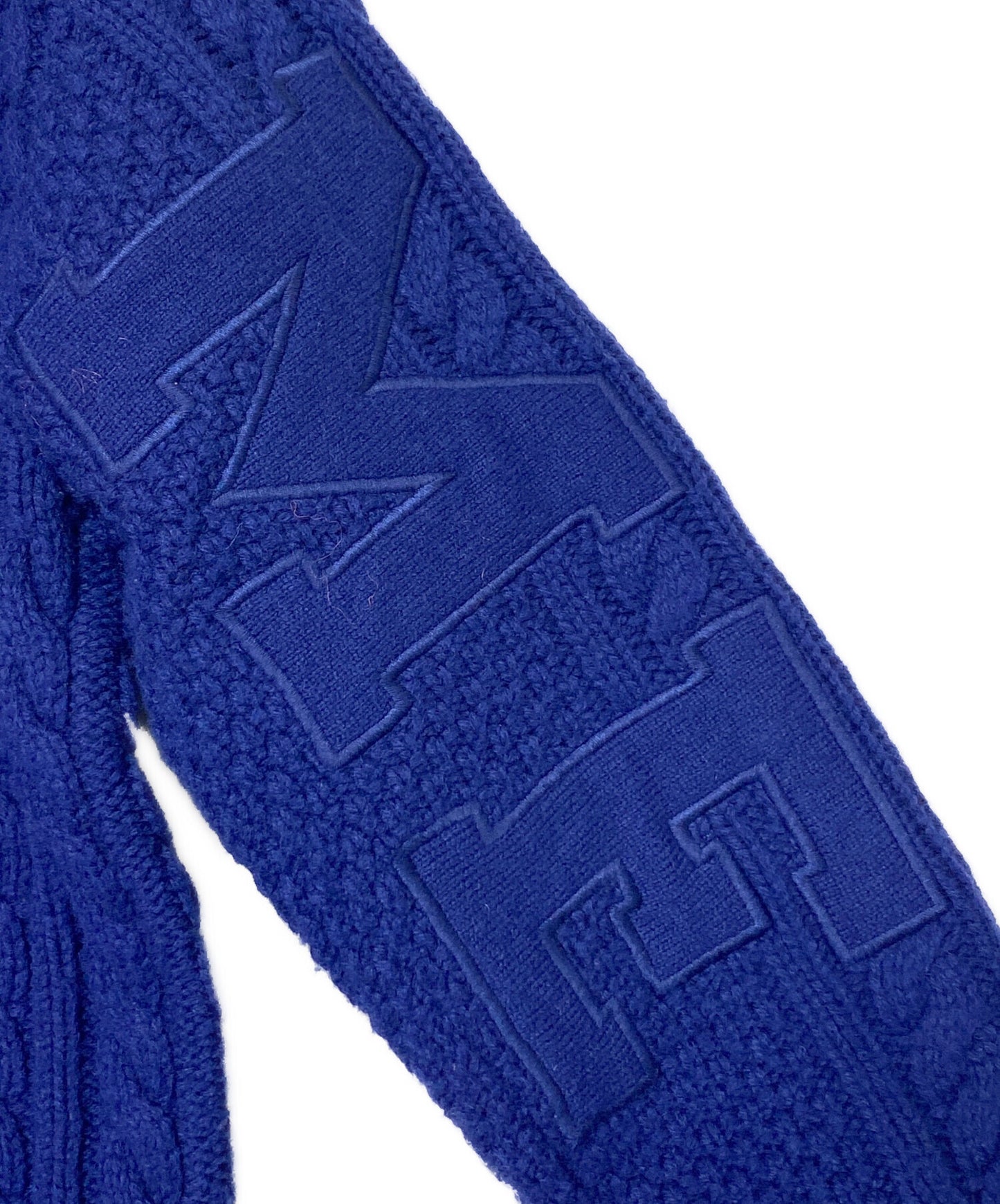 [Pre-owned] SUPREME Applique Cable Knit Sweater