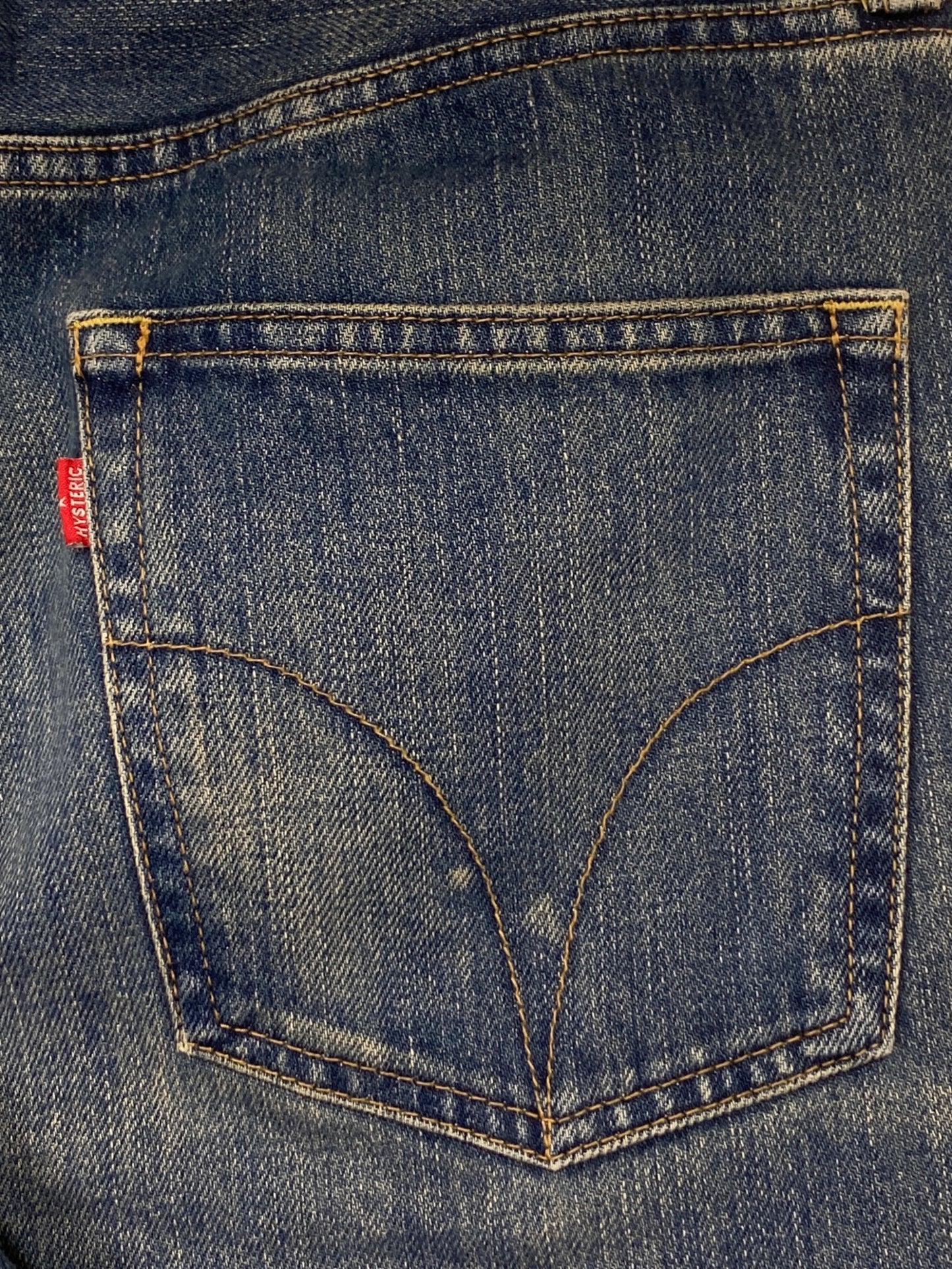 [Pre-owned] Hysteric Glamour VIXEN GIRL Embroidered Slim Straight Denim Pants 02213AP20