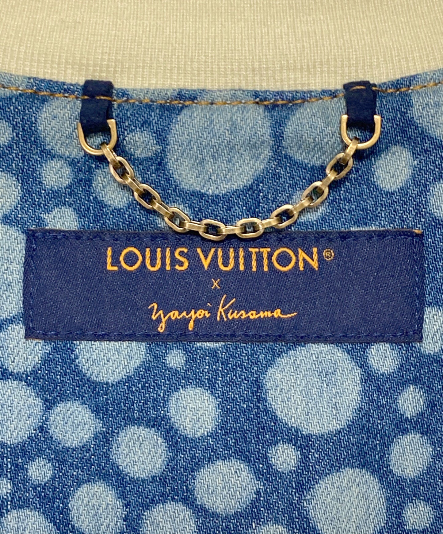 [Pre-owned] LOUIS VUITTON Infinity Dot Denim Shirt RM232H YN4 HOS33W