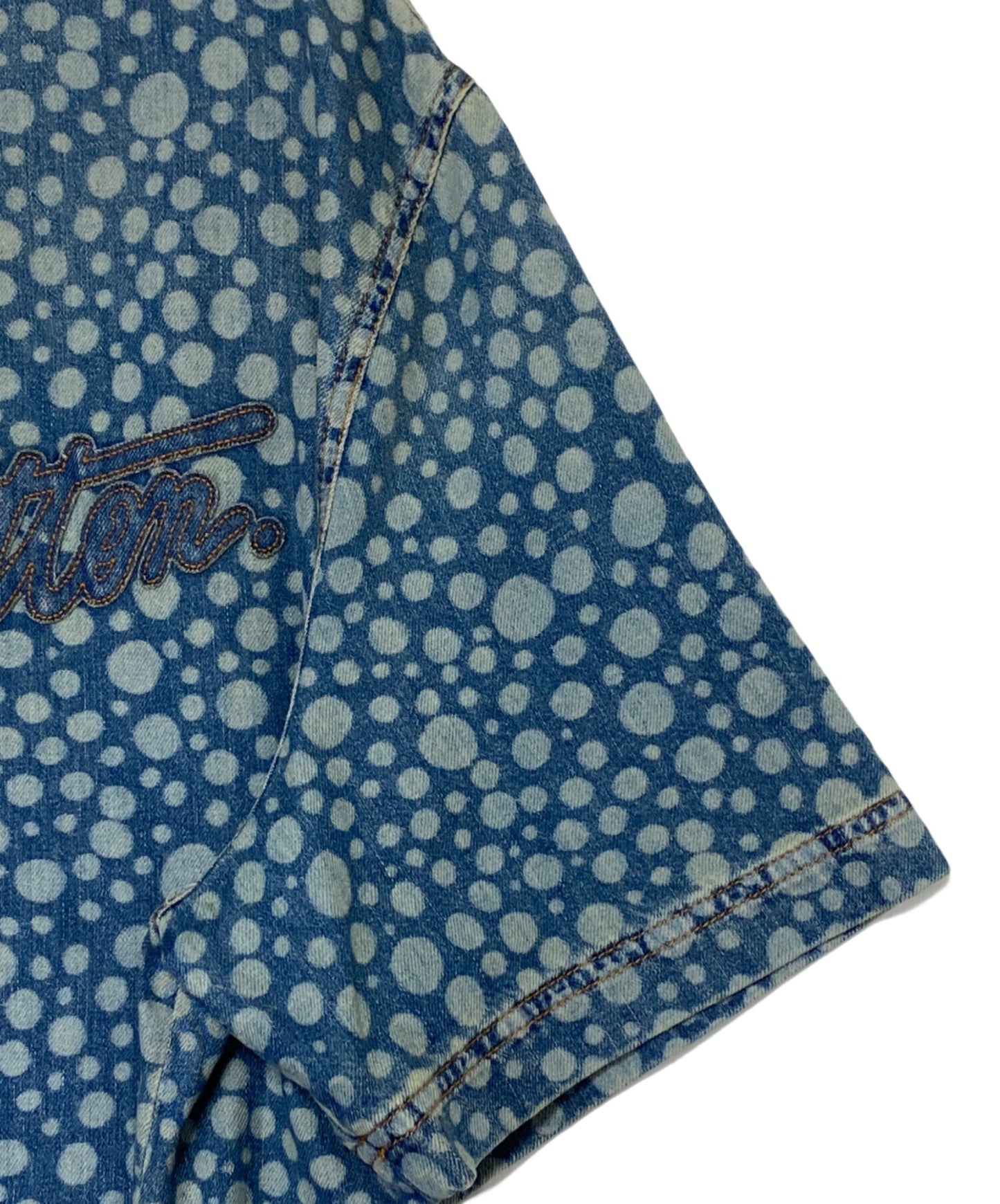 [Pre-owned] LOUIS VUITTON Infinity Dot Denim Shirt RM232H YN4 HOS33W